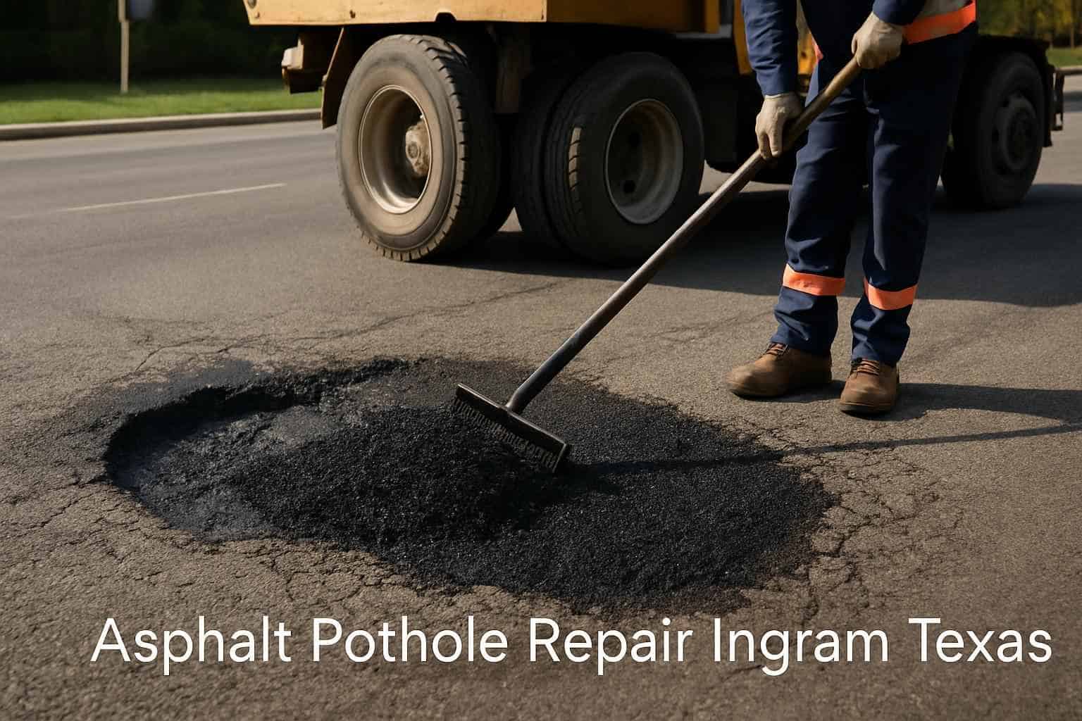Asphalt Pothole Repair Ingram Texas