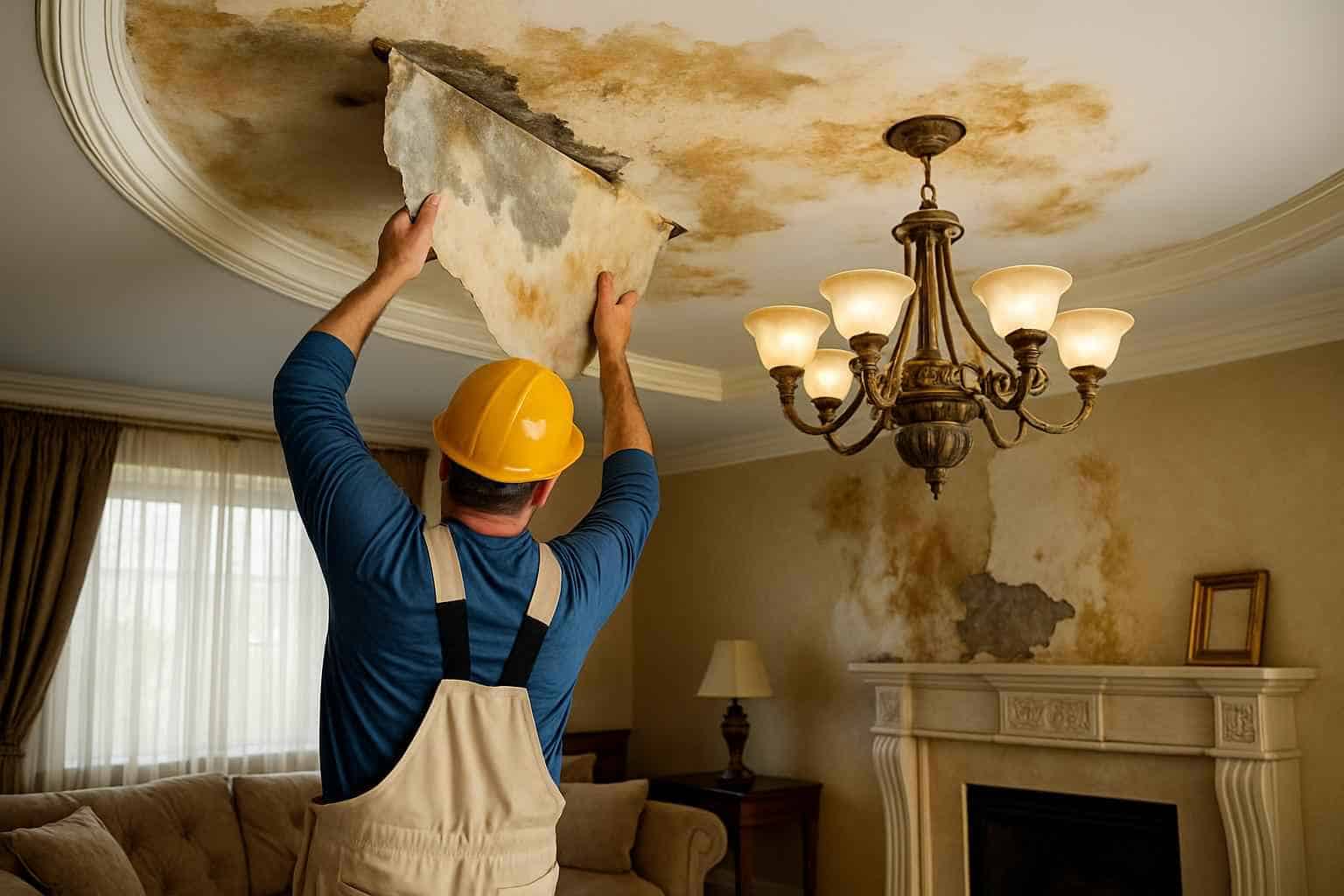 Ceiling Water Damage Restoration Kerrville TX