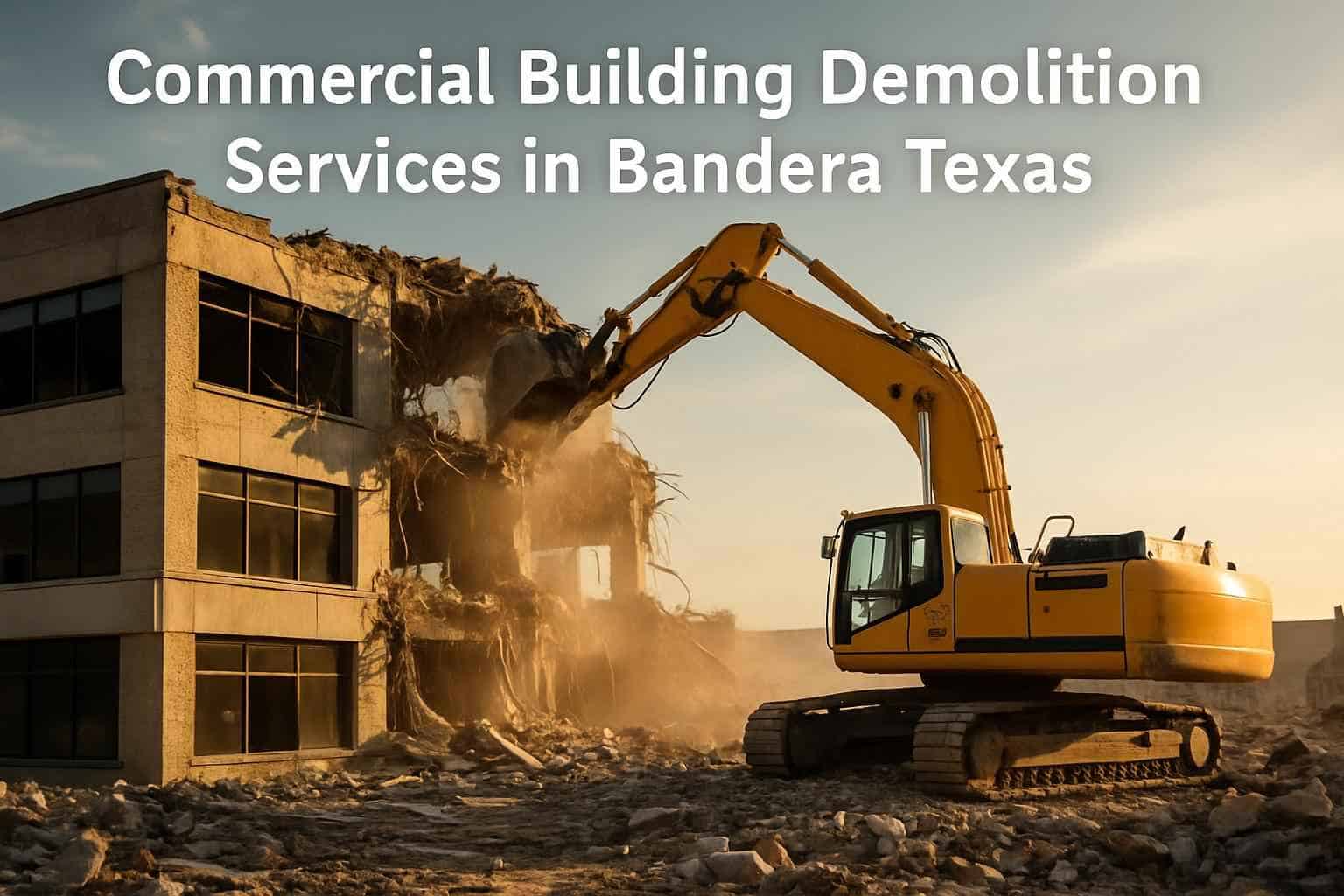 Commercial Building Demolition Services in Bandera Texas