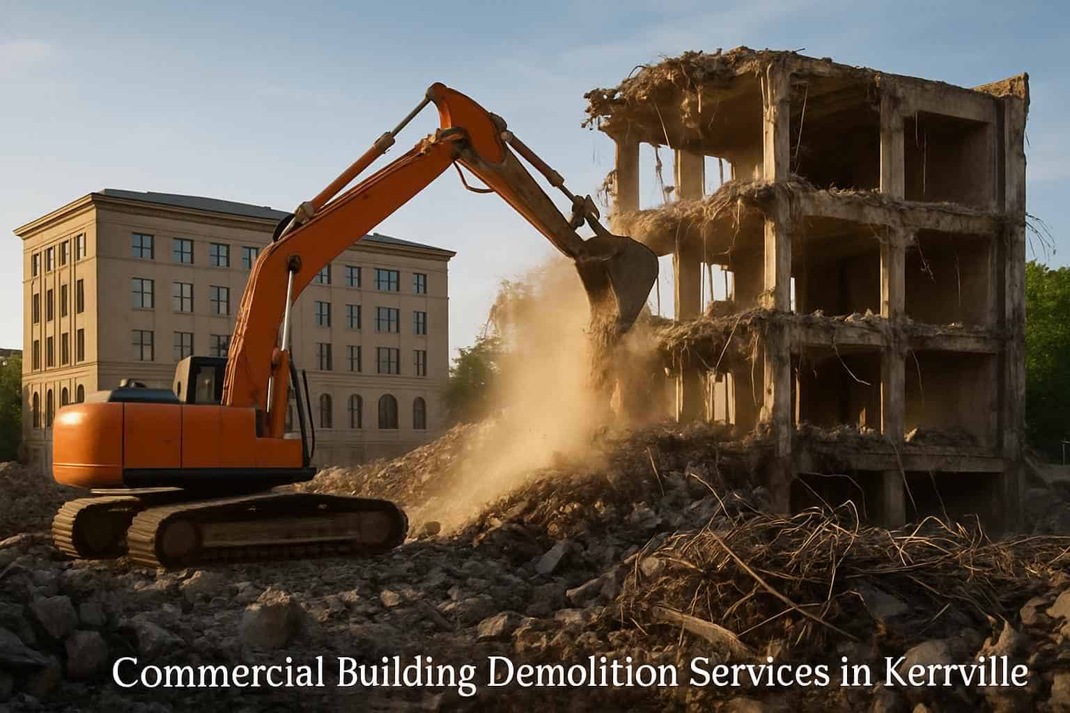 Commercial Building Demolition Services in Kerrville Texas