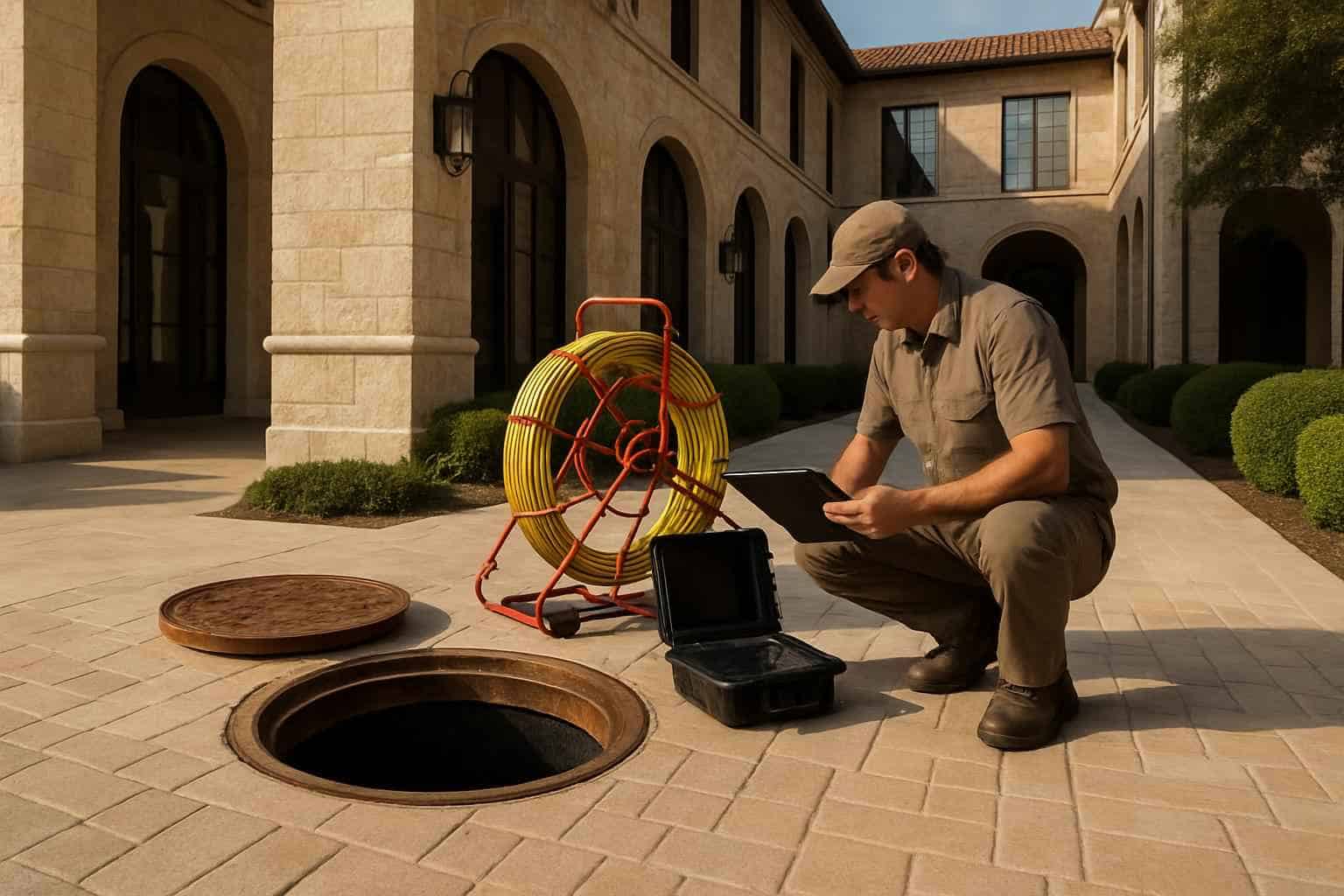 Commercial Drainage System Inspections in Kerrville Texas