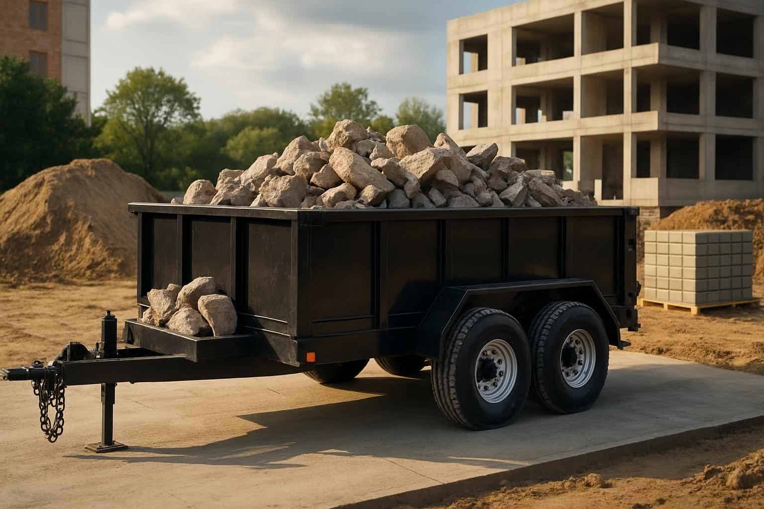 Concrete and Heavy Material Dumpster Trailers Fredericksburg TX