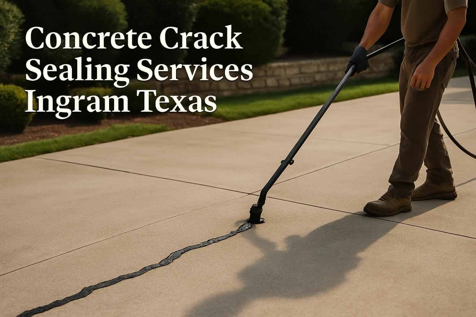 Concrete Crack Sealing Services Ingram Texas