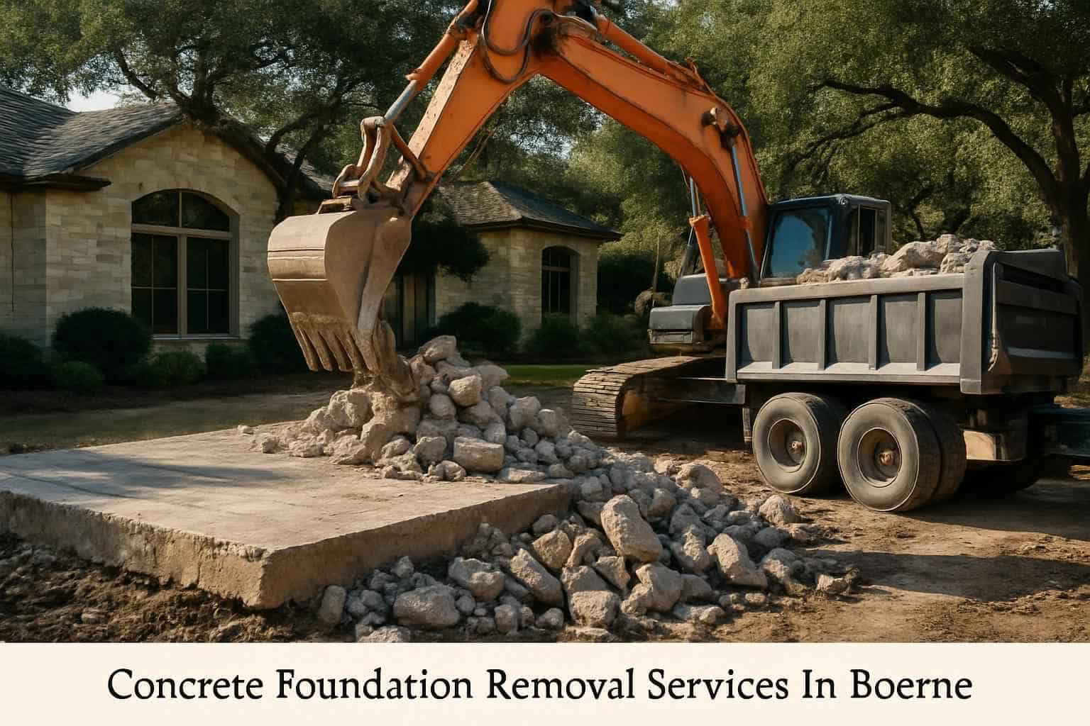 Concrete Foundation Removal Services In Boerne Texas