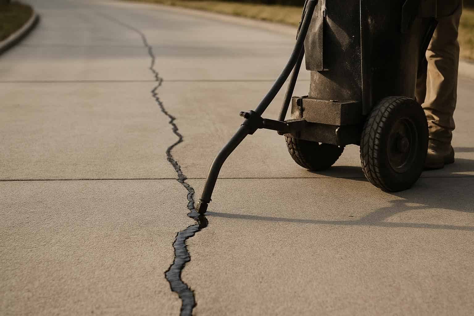 Concrete Road Crack Sealing in Bandera Texas