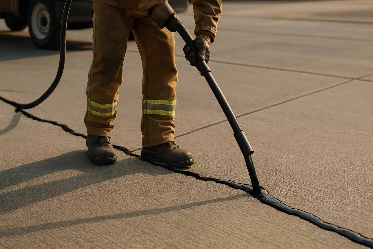 Concrete Road Crack Sealing Services