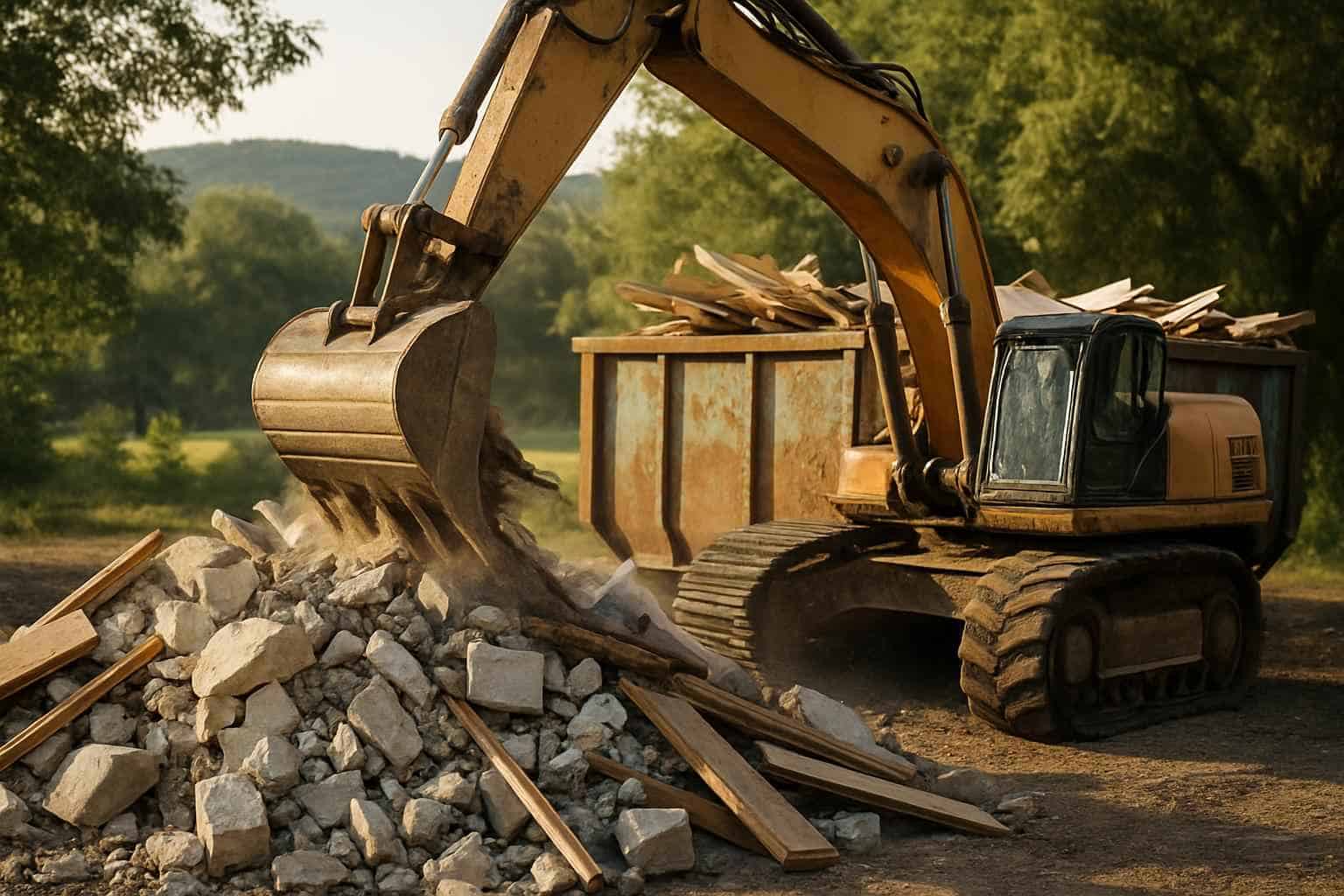 Construction Debris Removal In Ingram Texas