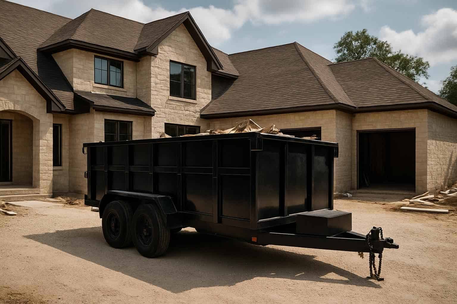 Construction Dumpster Trailer Hunt TX