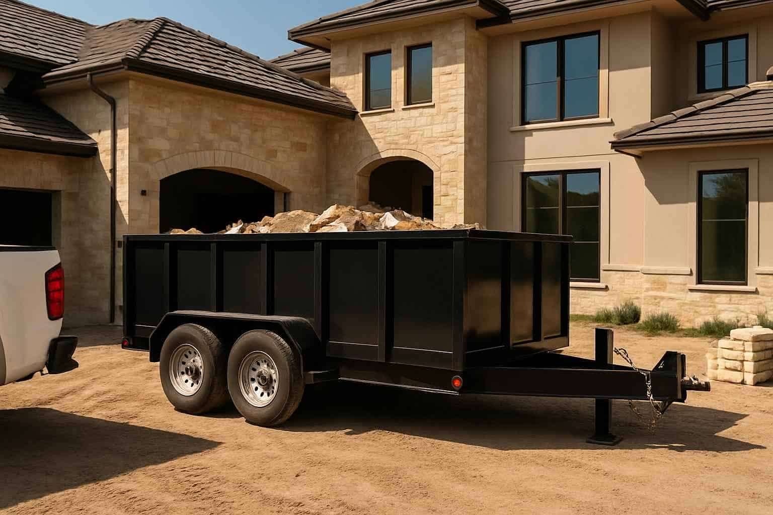 Construction Site Dumpster Trailer Service Kerrville TX