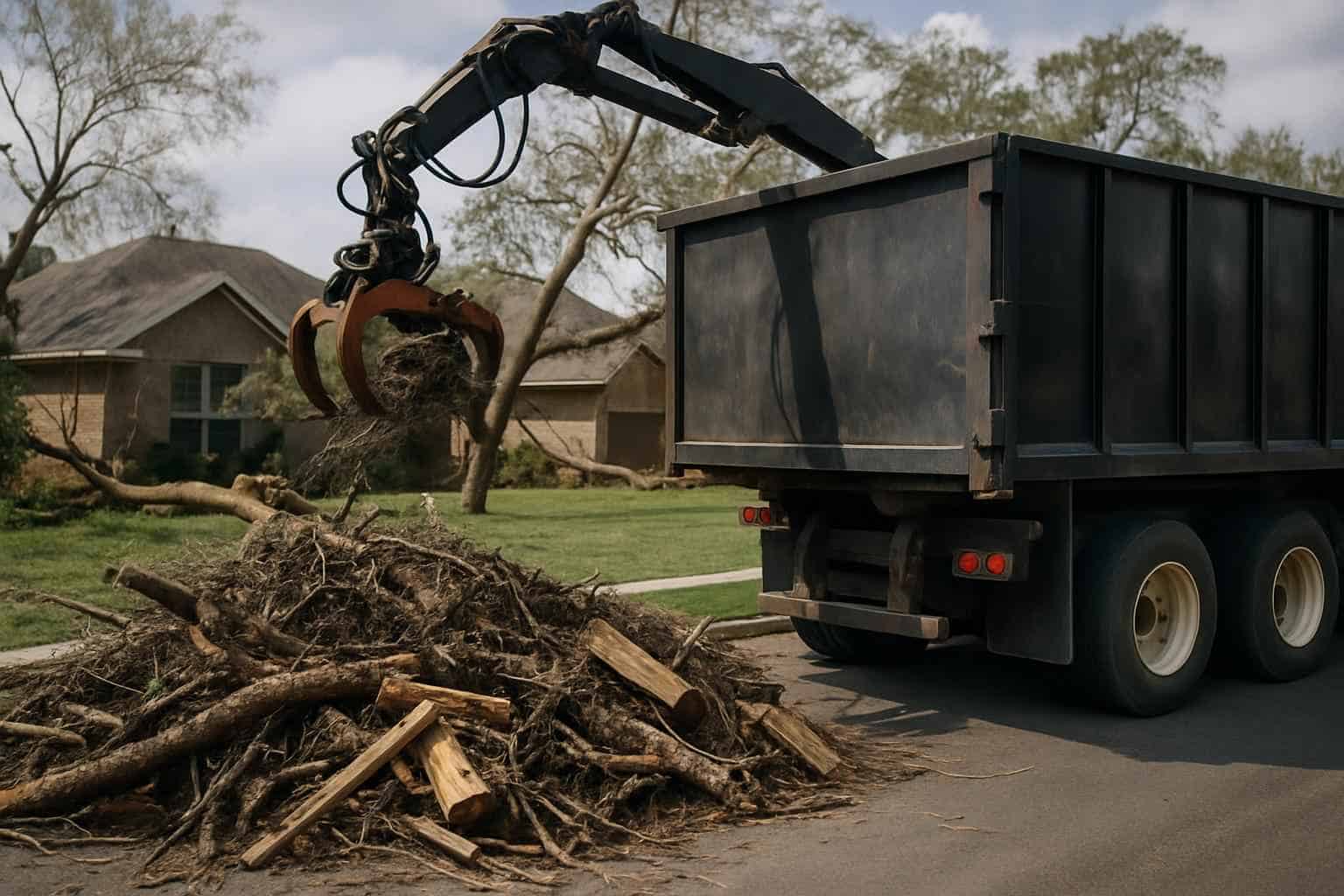 Debris Hauling and Site Cleanup for Storm Damage in Boerne Texas
