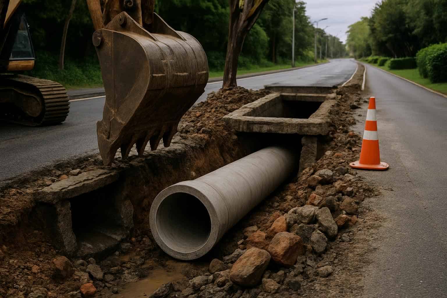 Drainage and Stormwater System Repair for Roads