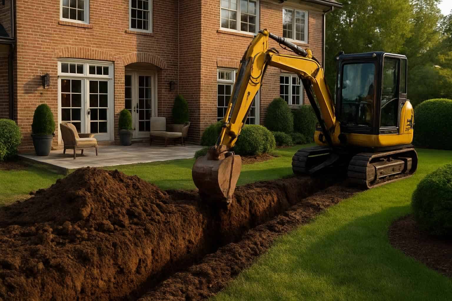 Drainage Solution Trench Digging Fredericksburg