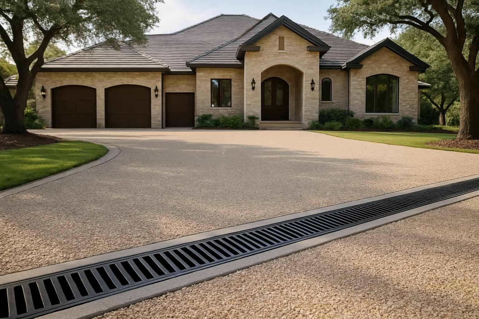 Driveway Drain Installation in Hunt Texas