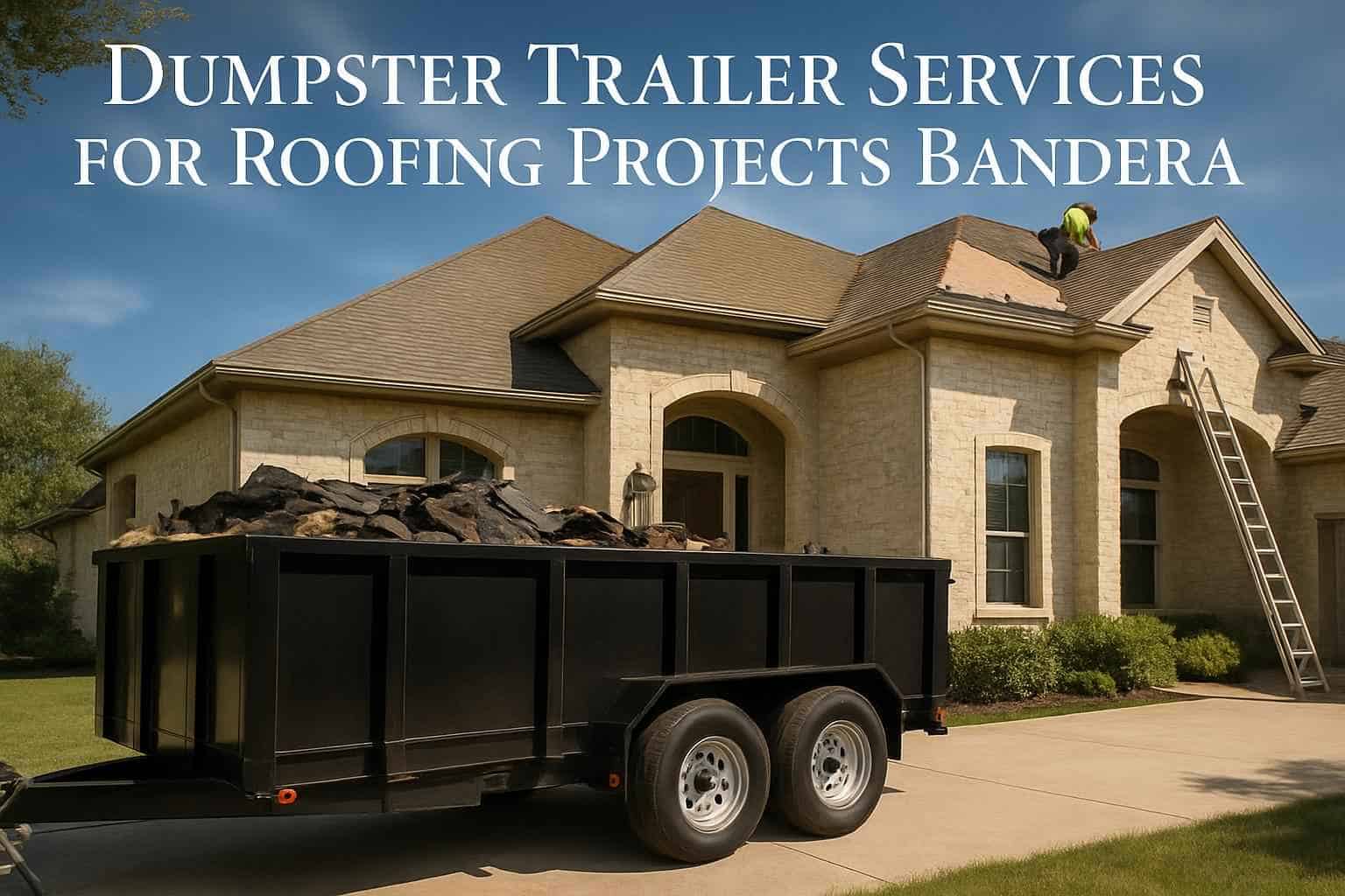 Dumpster Trailer Services for Roofing Projects Bandera