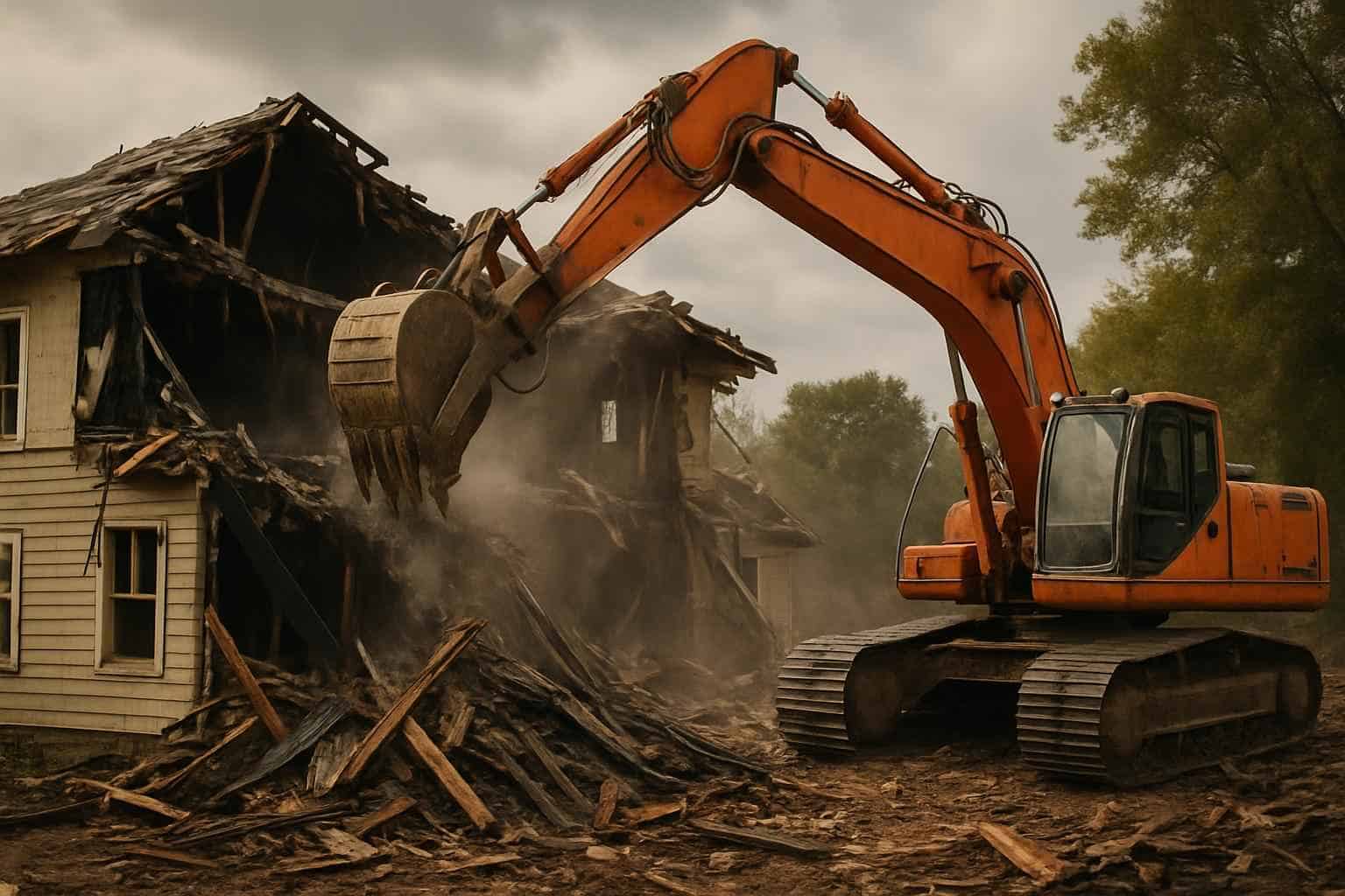Emergency Demolition and Structural Tear Down Services Ingram Texas