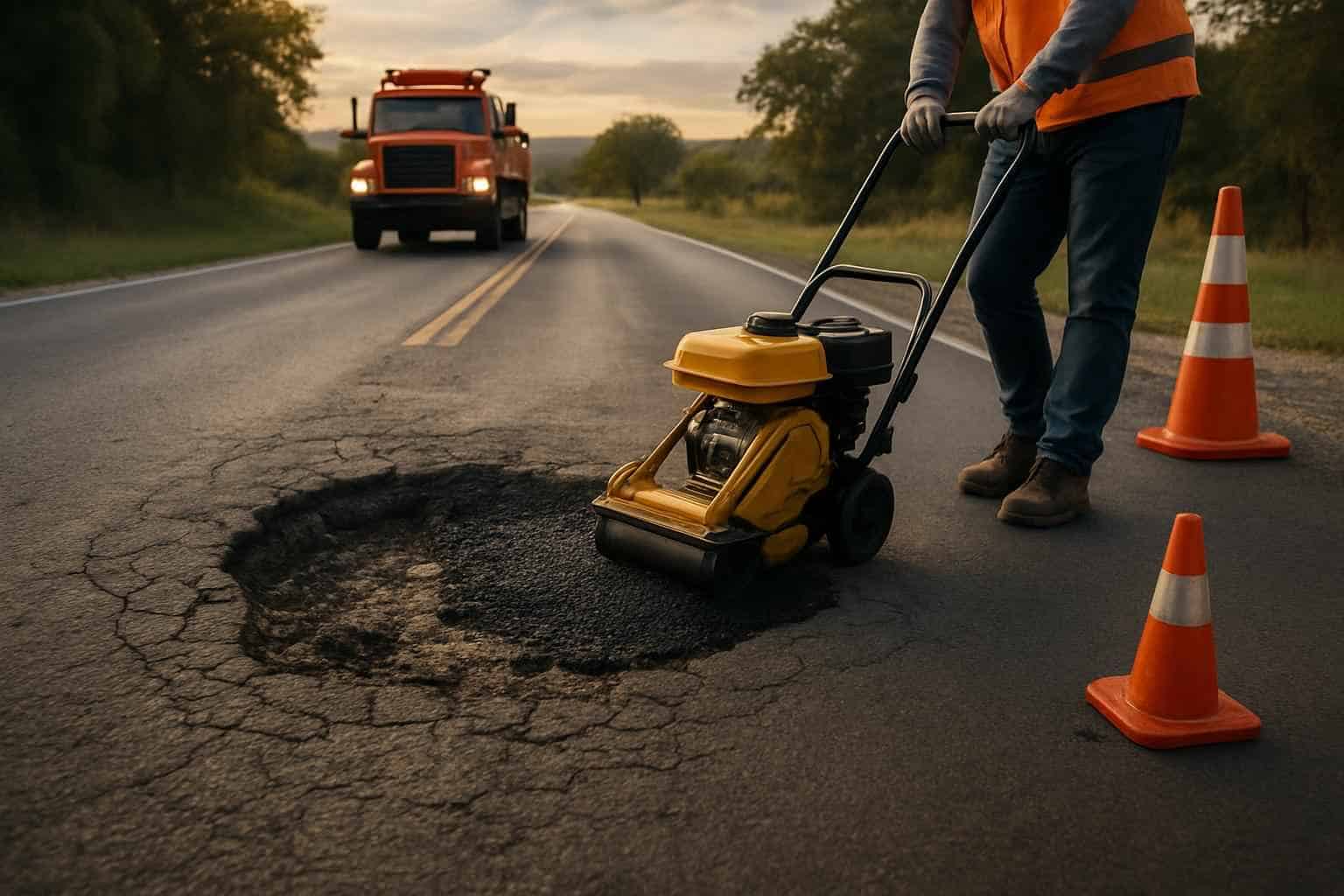 Emergency Road Damage Repair in Center Point Texas