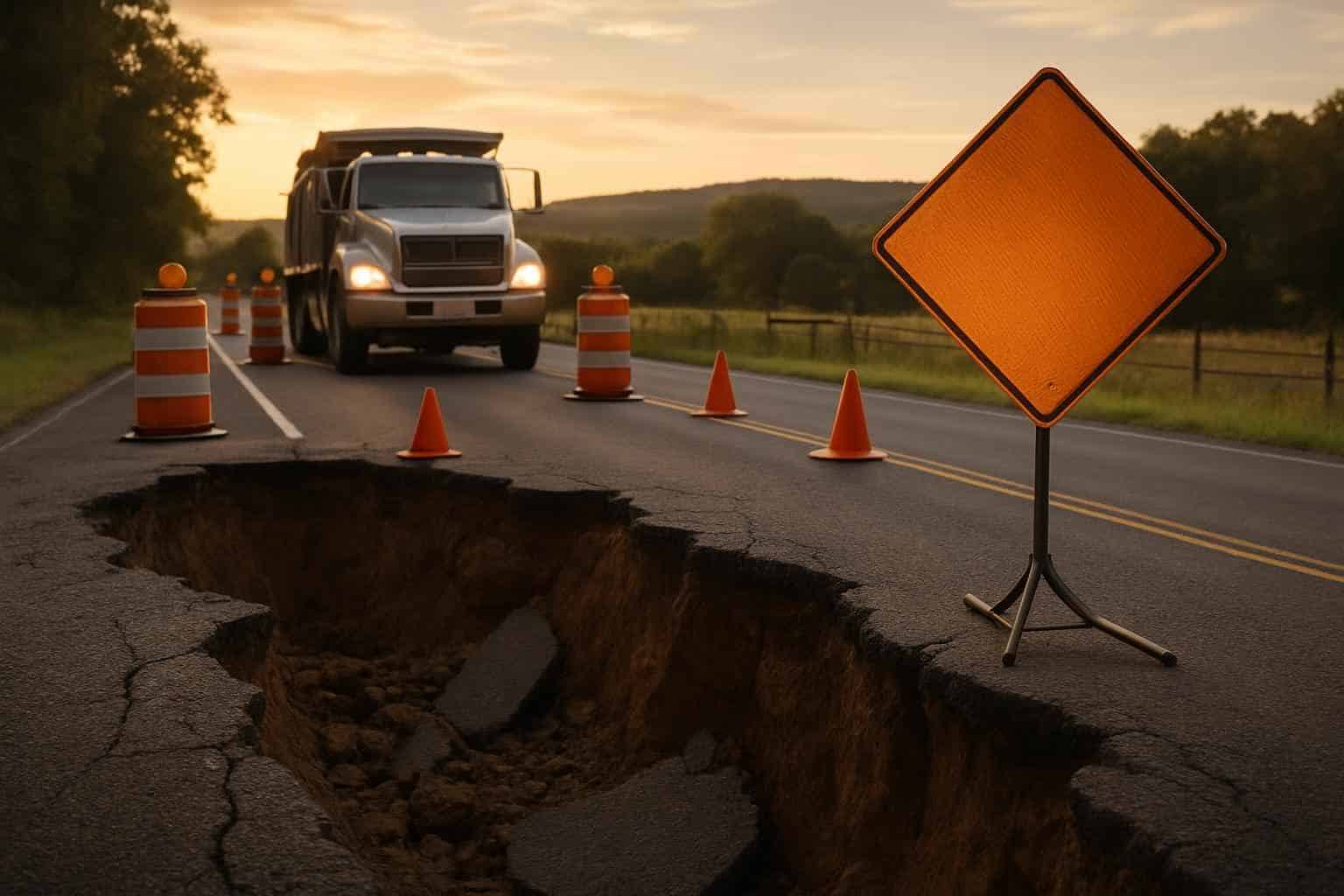 Emergency Roadway Damage Repair Comfort Texas