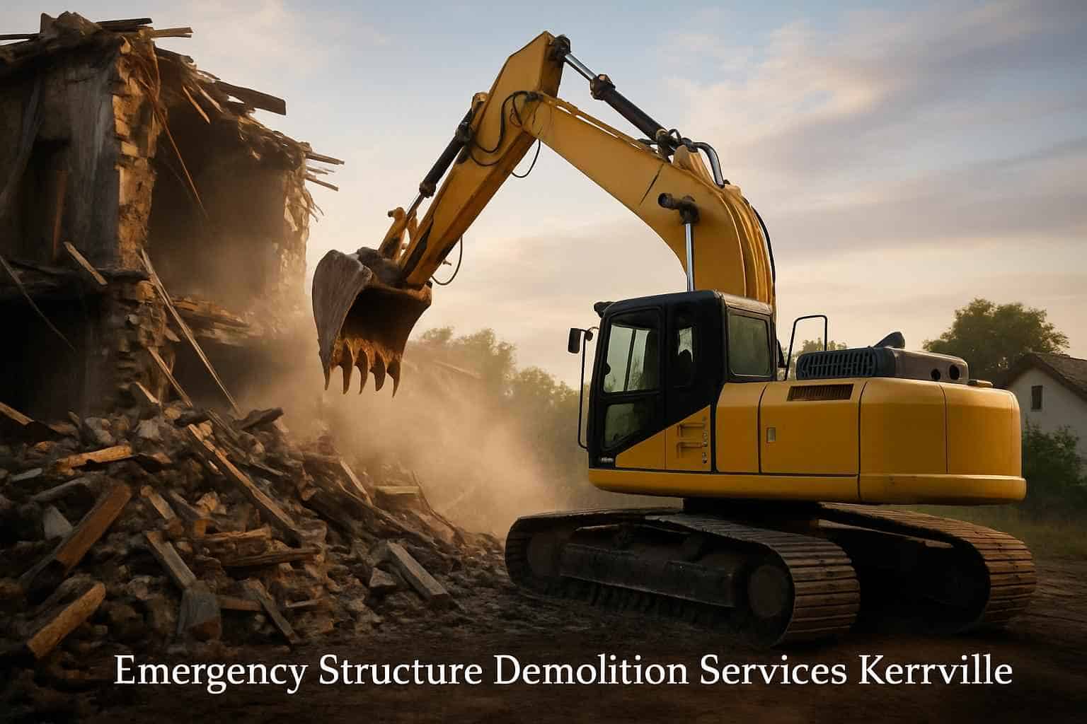 Emergency Structure Demolition Services Kerrville Texas