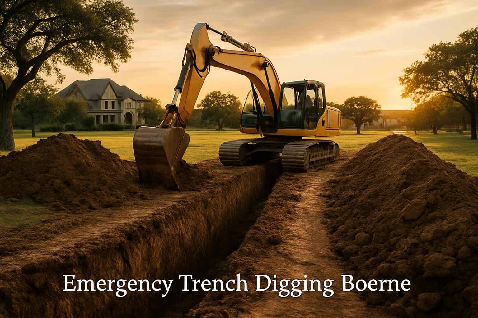 Emergency Trench Digging Boerne Texas