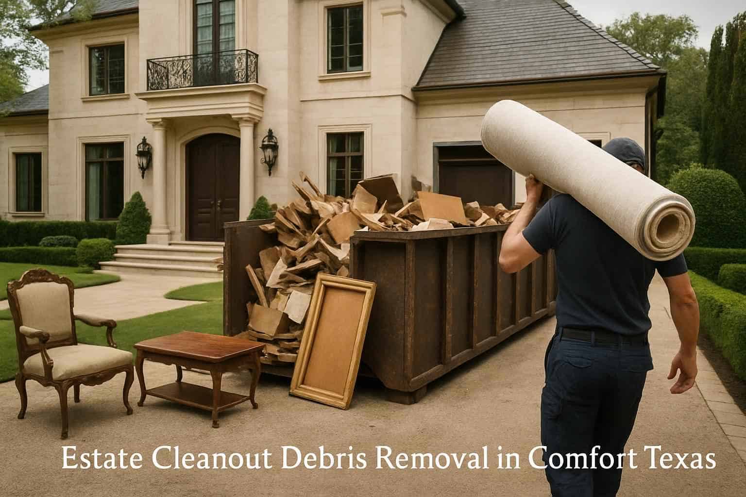 Estate Cleanout Debris Removal in Comfort Texas
