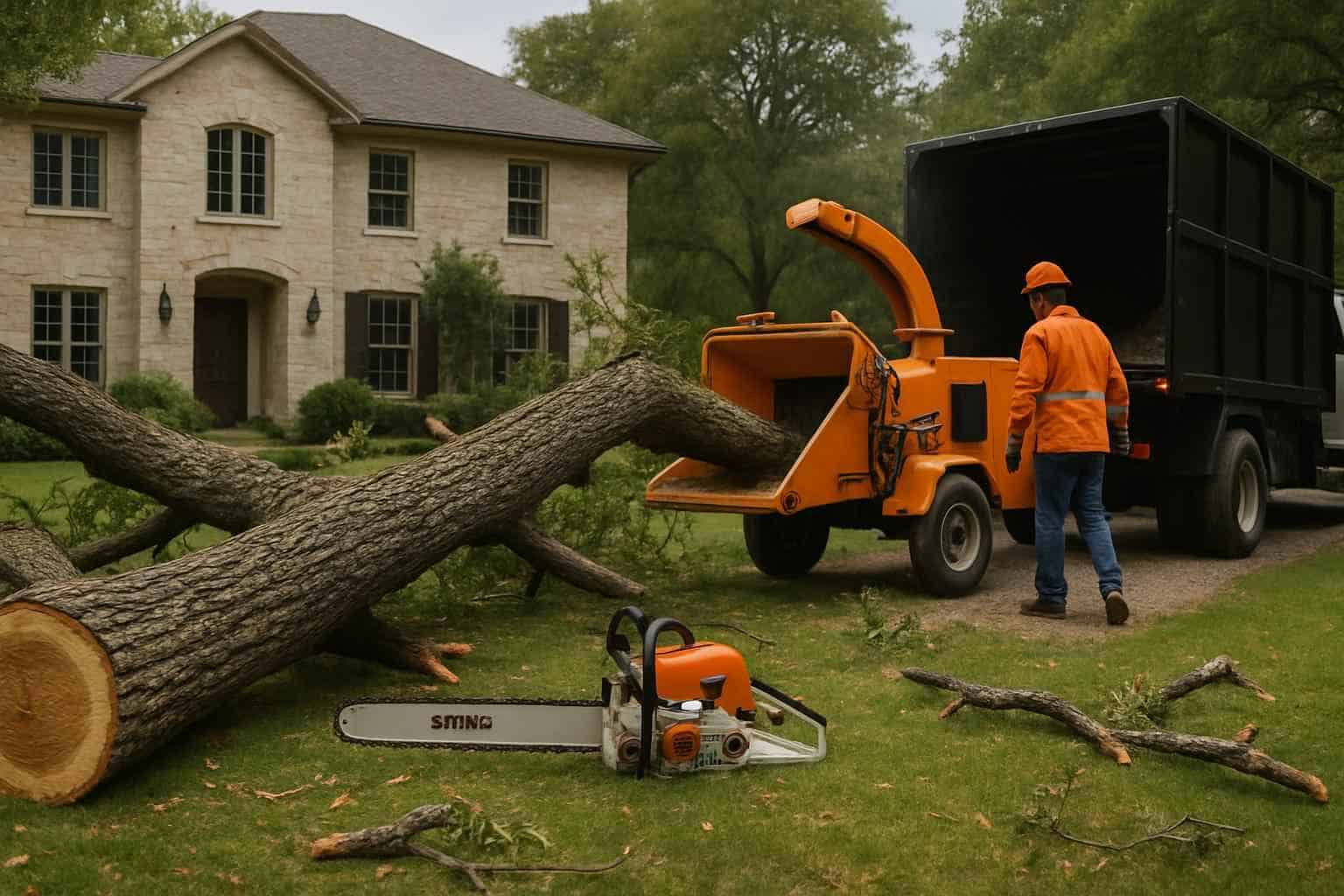 Fallen Tree Cleanup Services Ingram TX