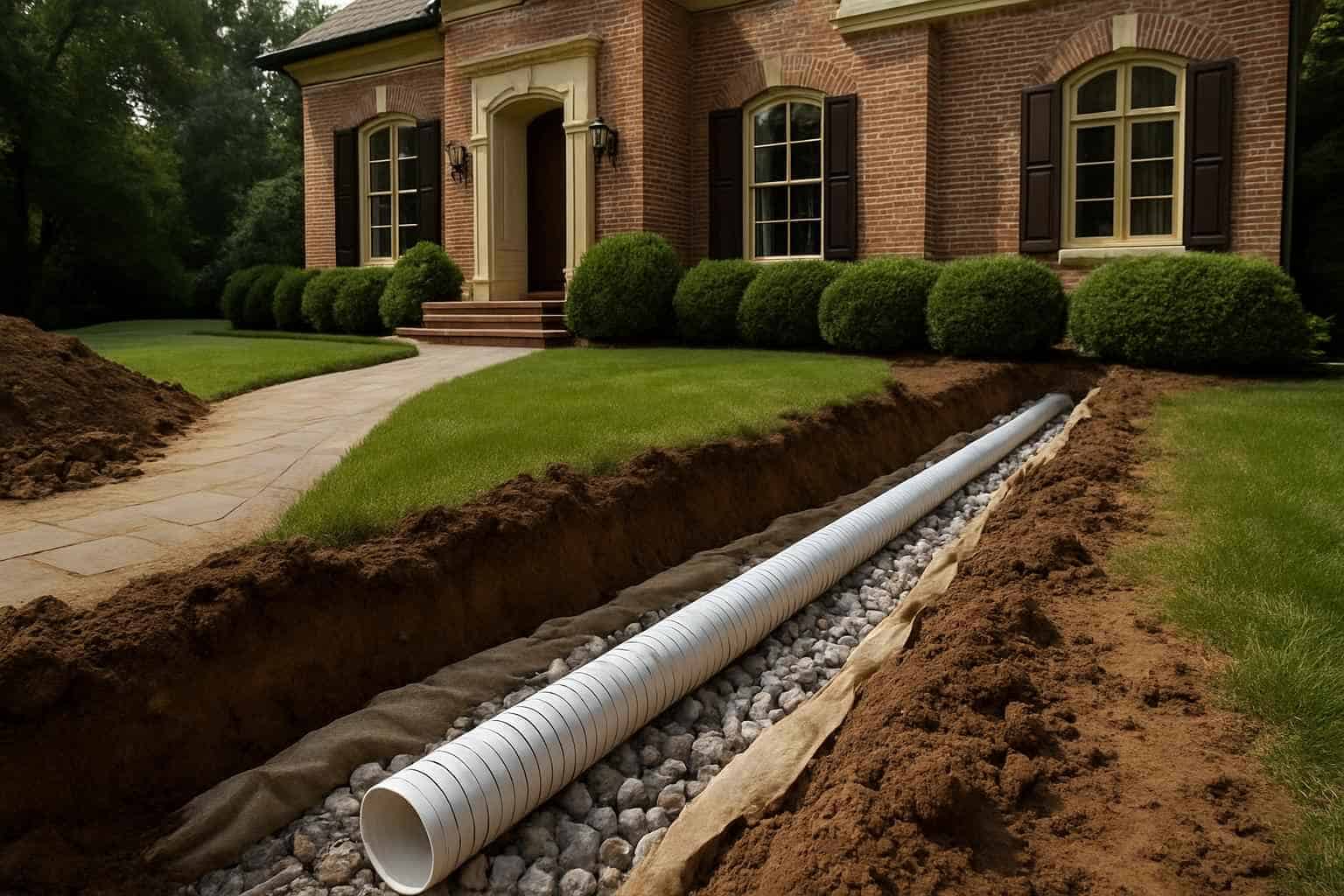 French Drain Installation Fredericksburg