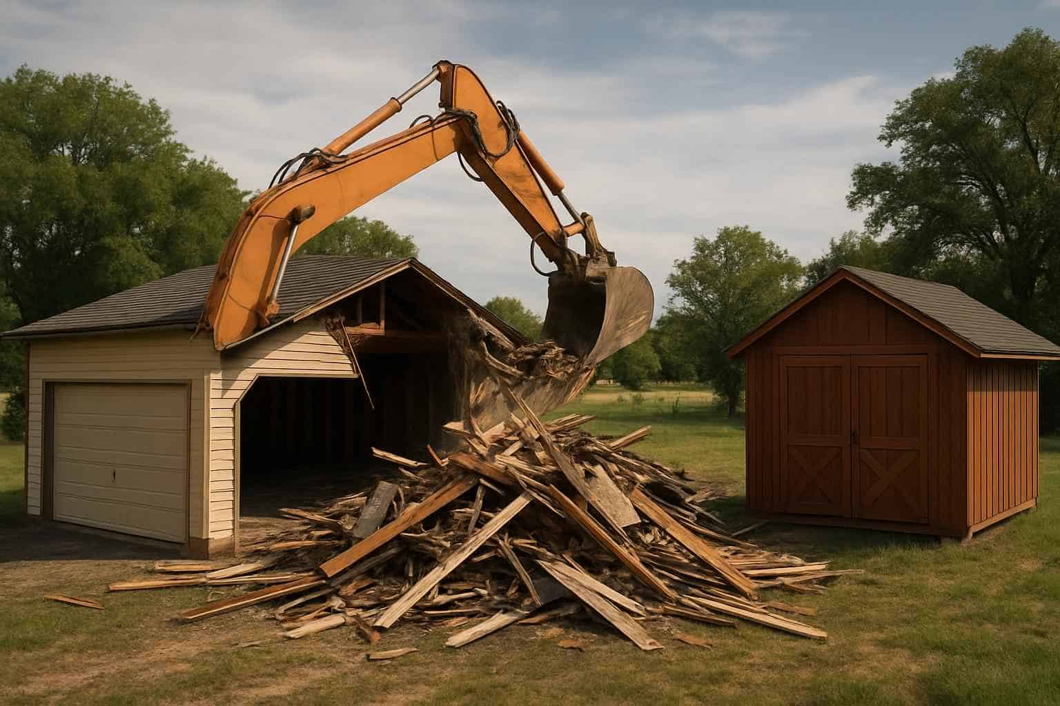Garage and Shed Demolition Services Center Point Texas