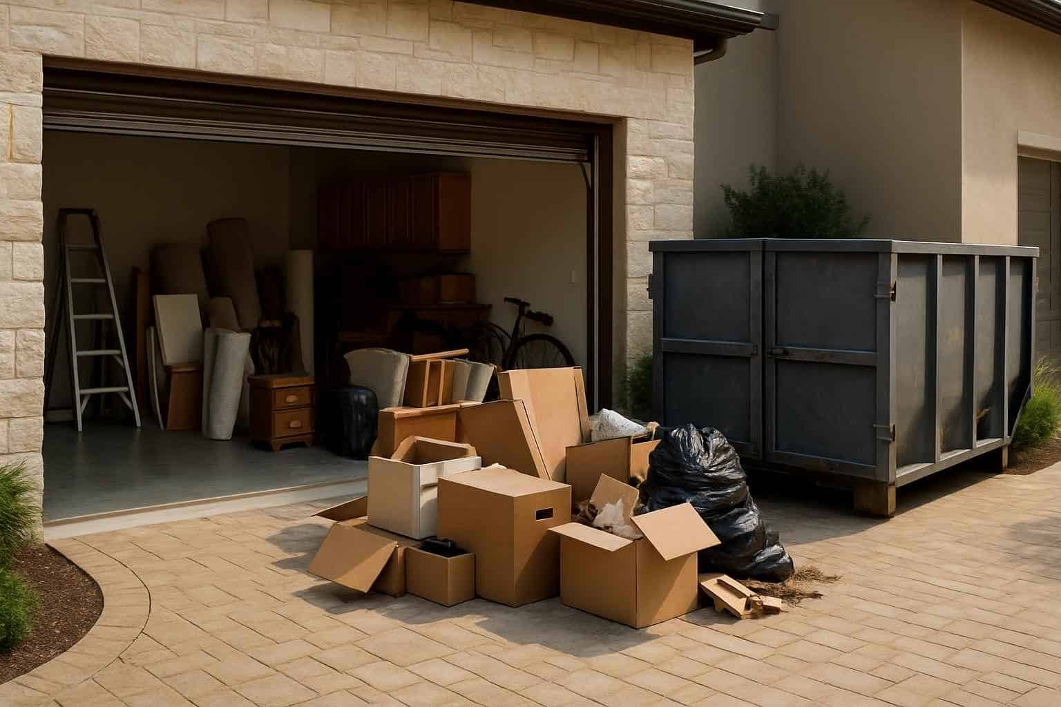 Garage Cleanout Debris Removal Services in Comfort Texas
