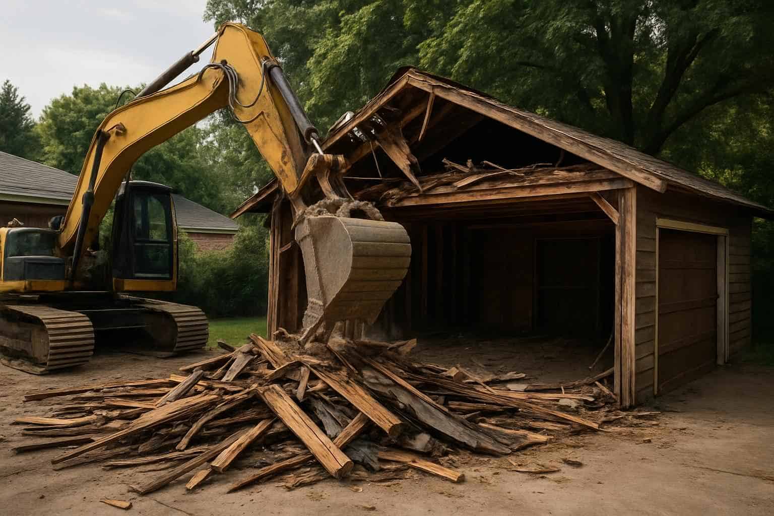 Garage Demolition and Site Clearing Pros