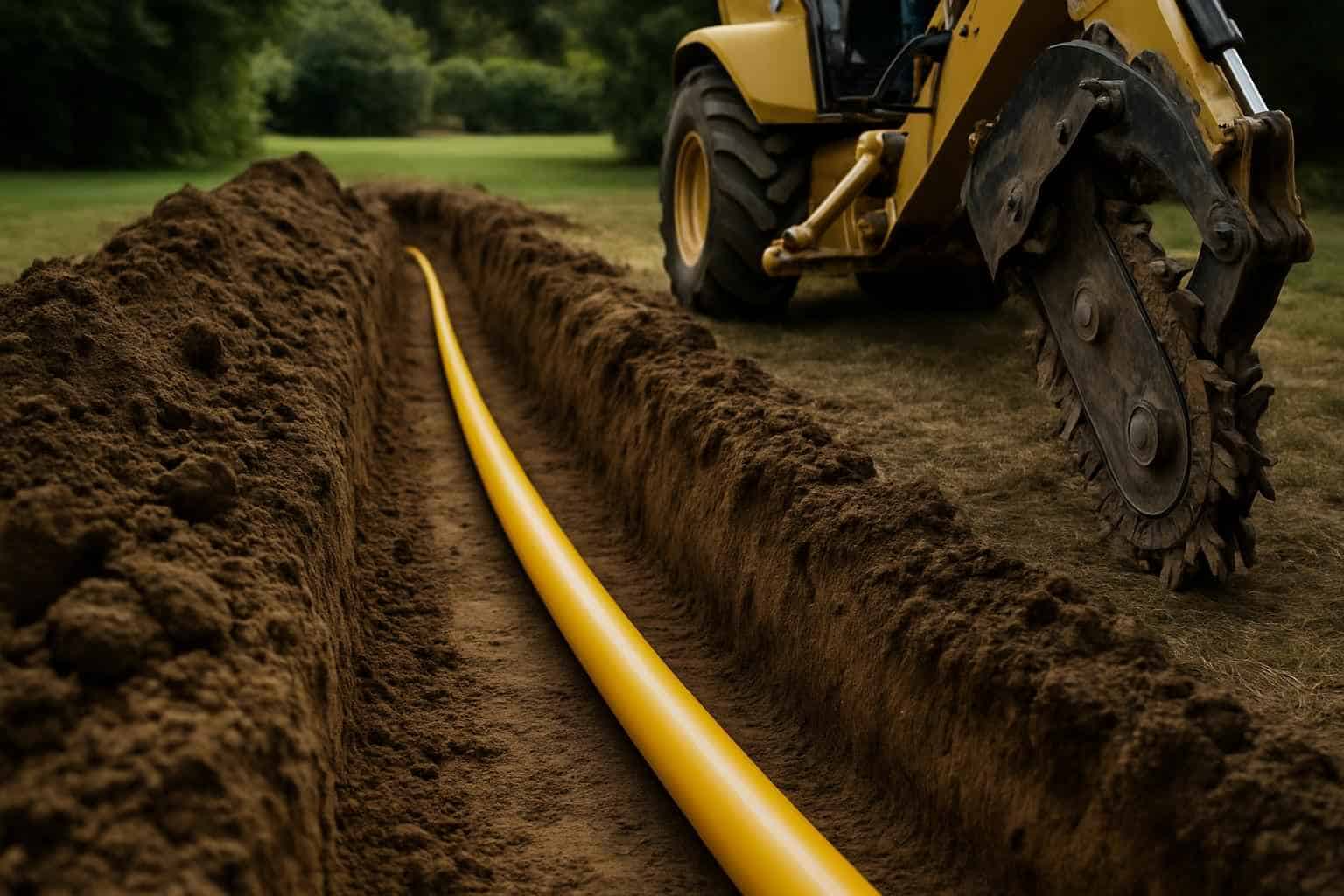 Gas Line Trenching Services Hunt Texas