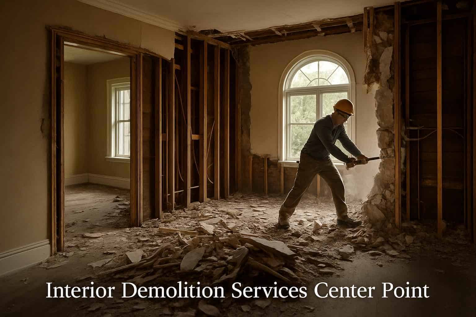 Interior Demolition Services Center Point Texas