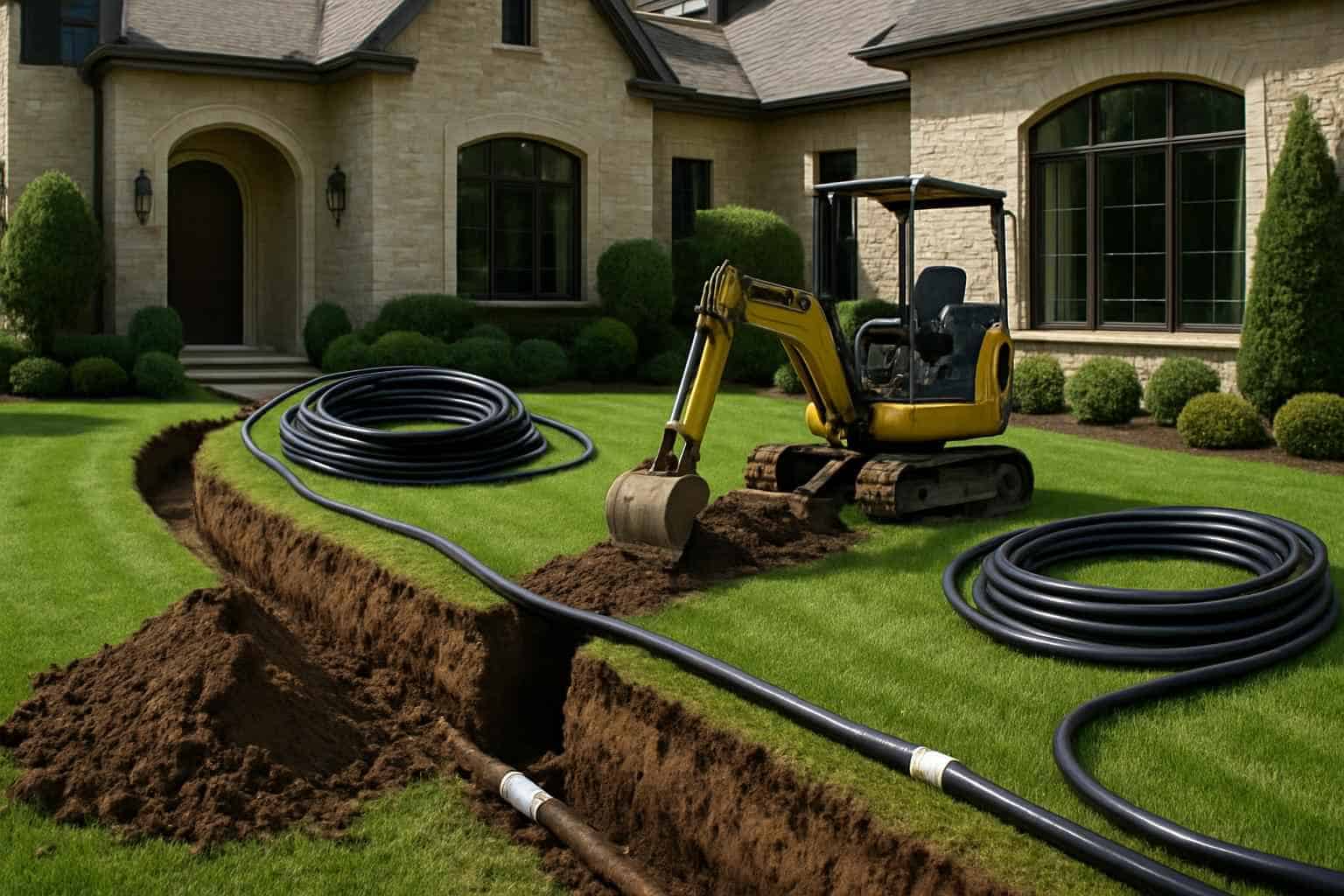 Irrigation System Trenching Fredericksburg