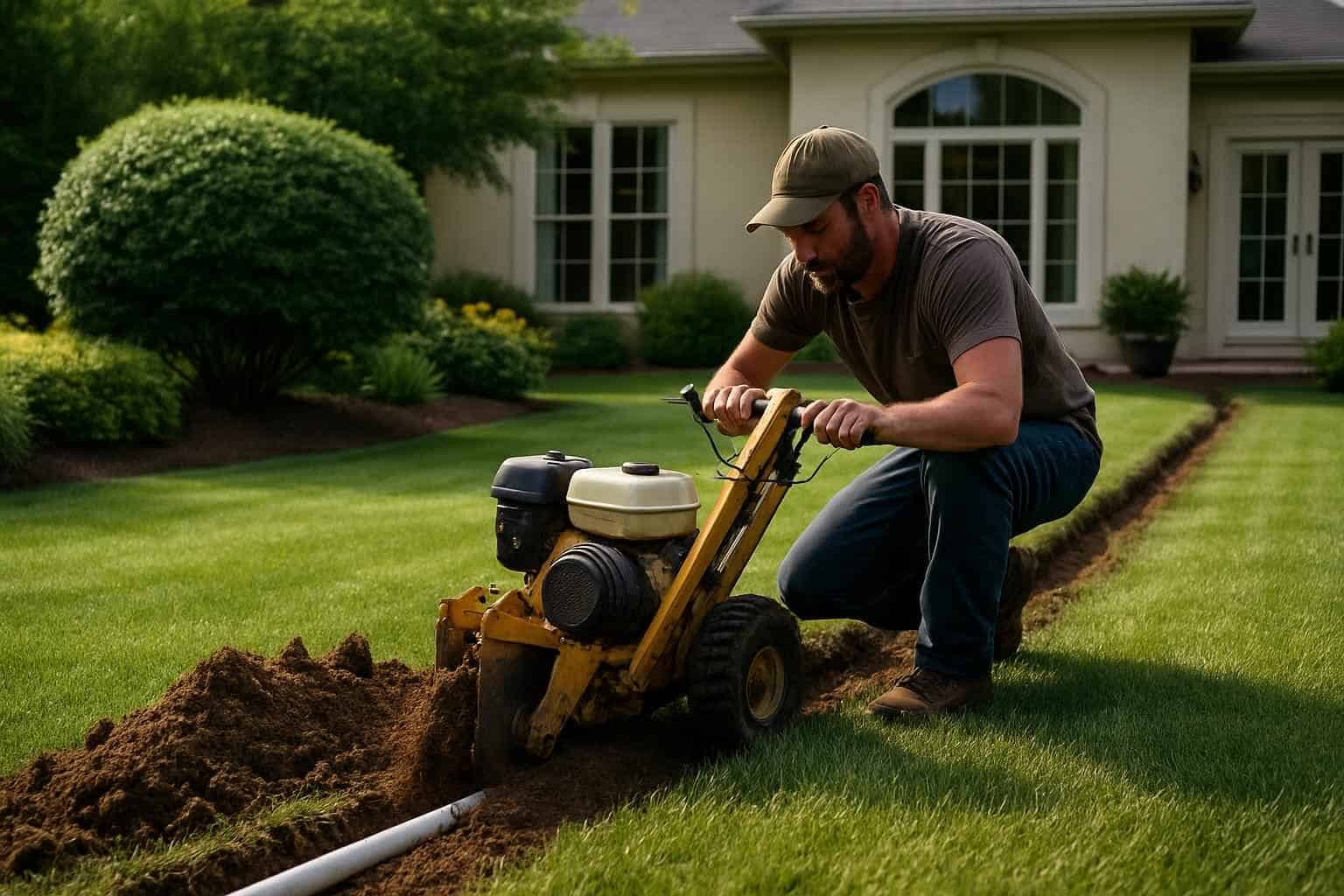 Irrigation System Trenching Services
