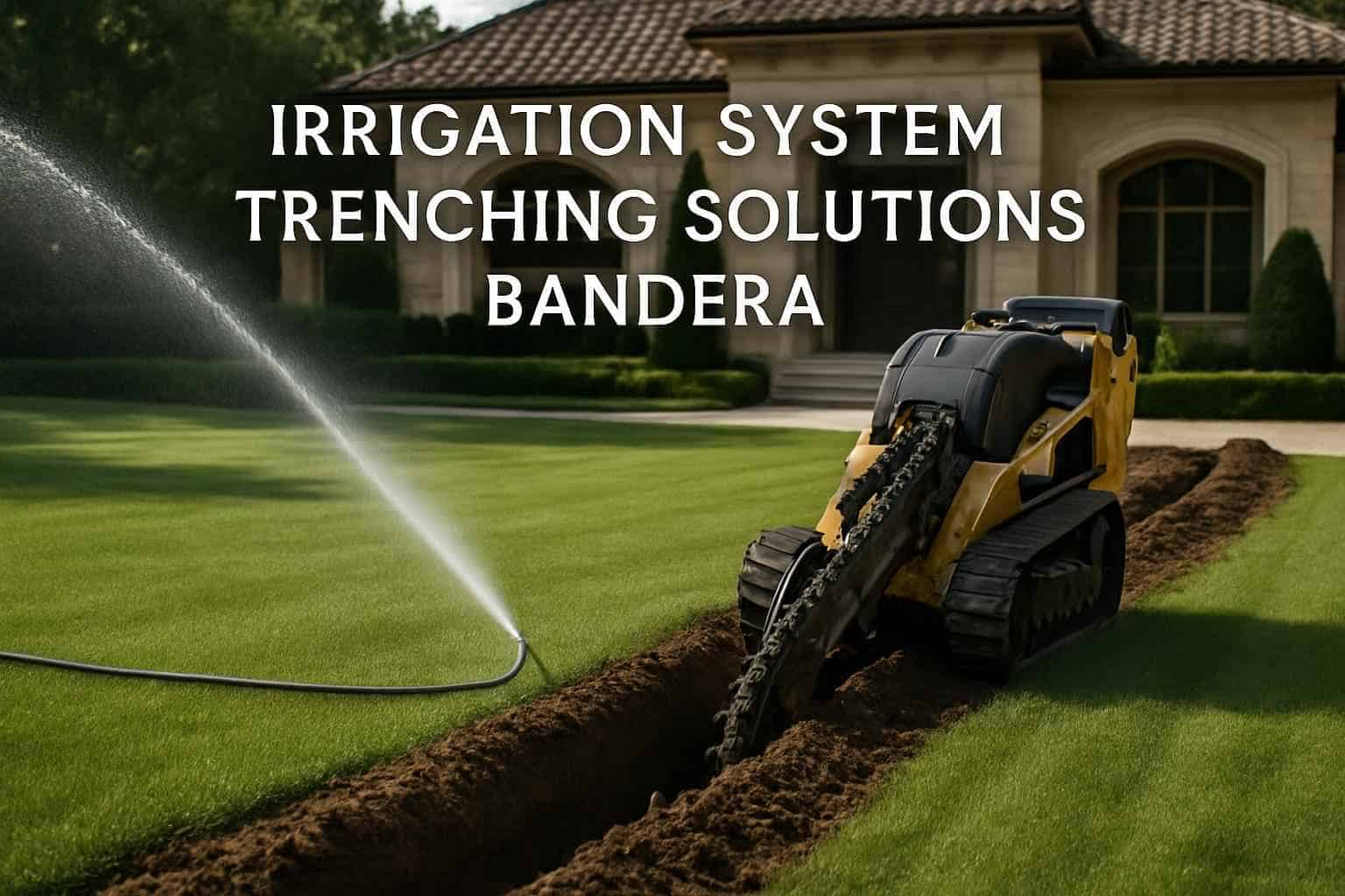 Irrigation System Trenching Solutions Bandera