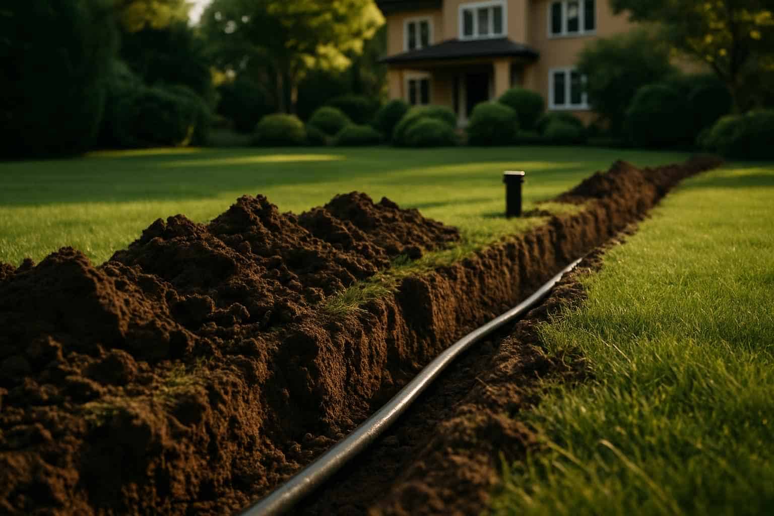 Irrigation System Trenching
