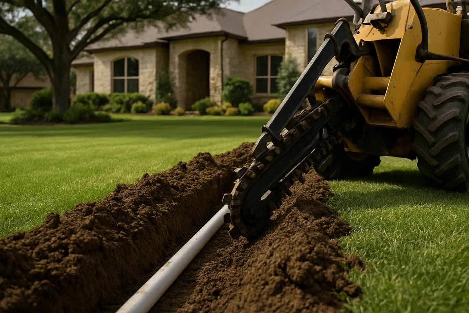 Irrigation Trench Digging Kerrville TX