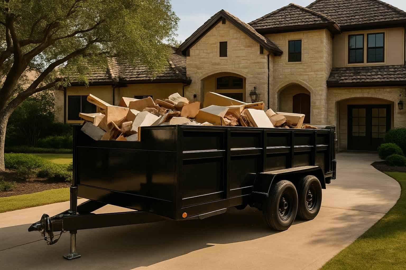 Junk Removal Dumpster Trailer Rentals in Boerne TX