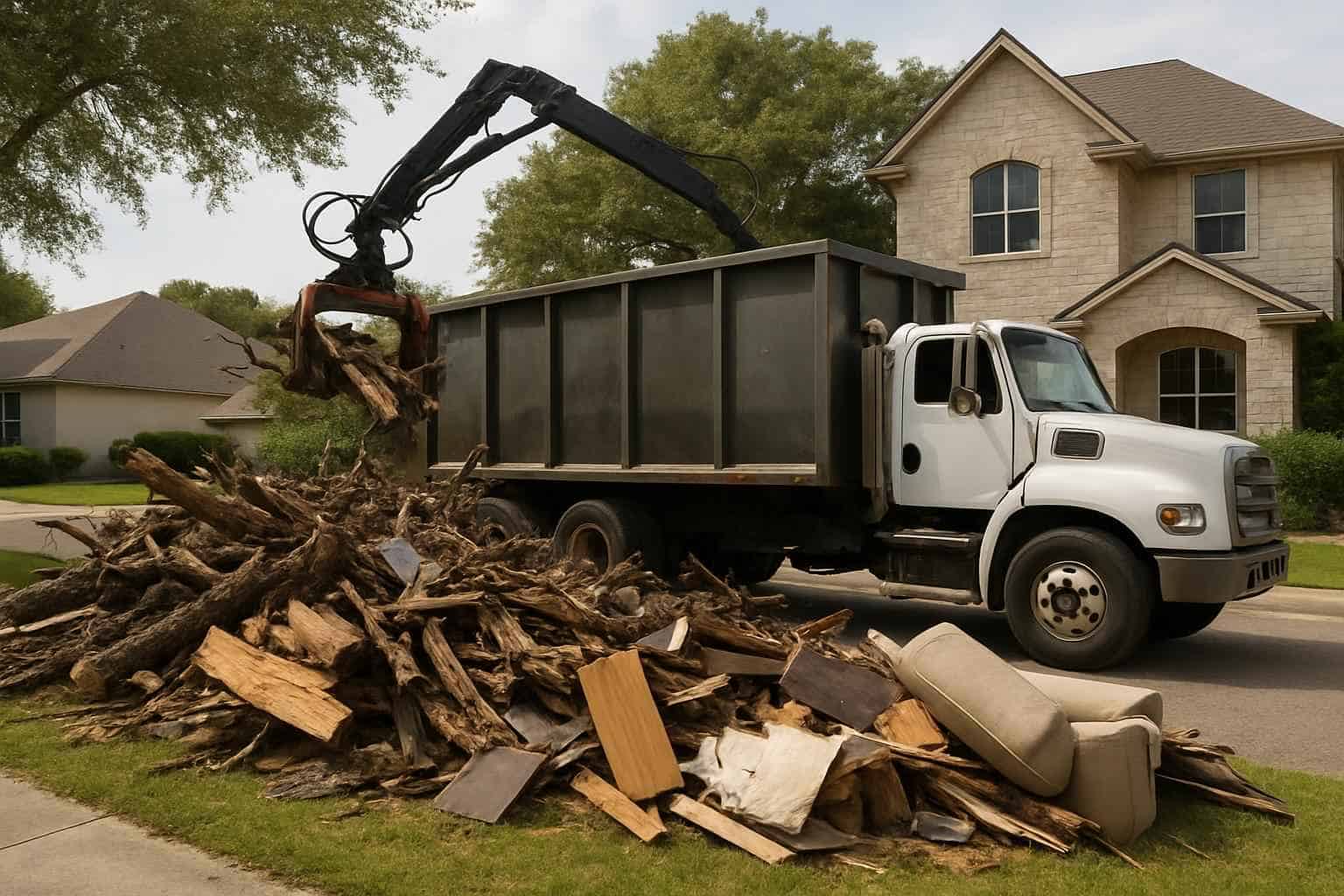 Large Item and Bulk Storm Debris Hauling Ingram TX