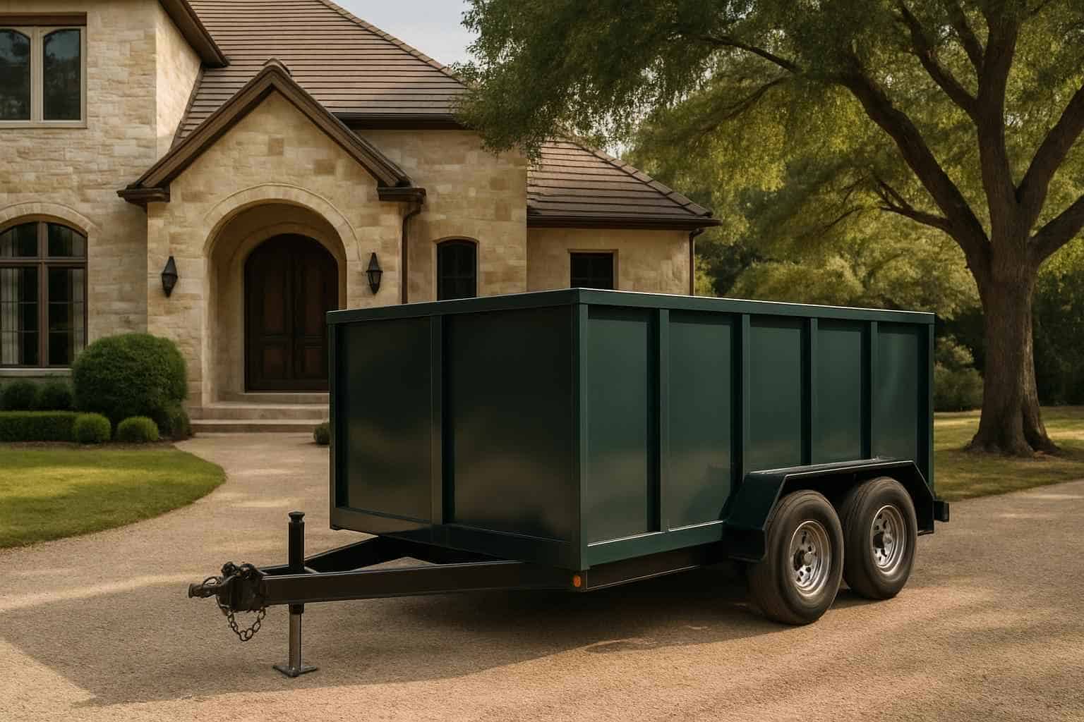 Residential Dumpster Trailer Hunt Texas