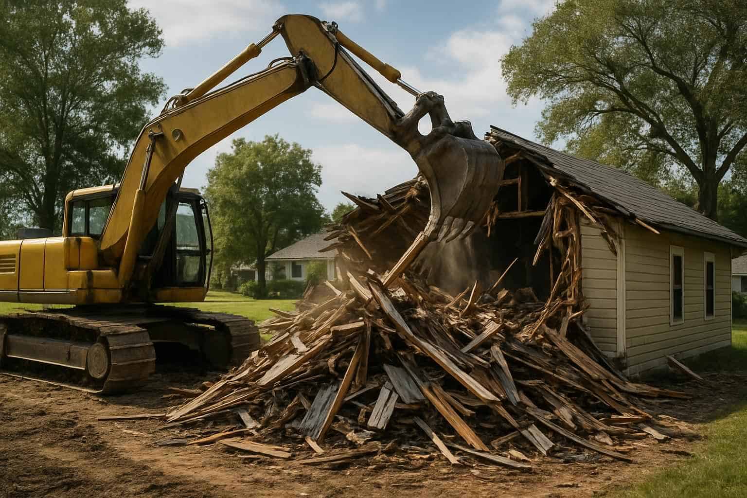 Residential Structure Demolition Center Point Texas