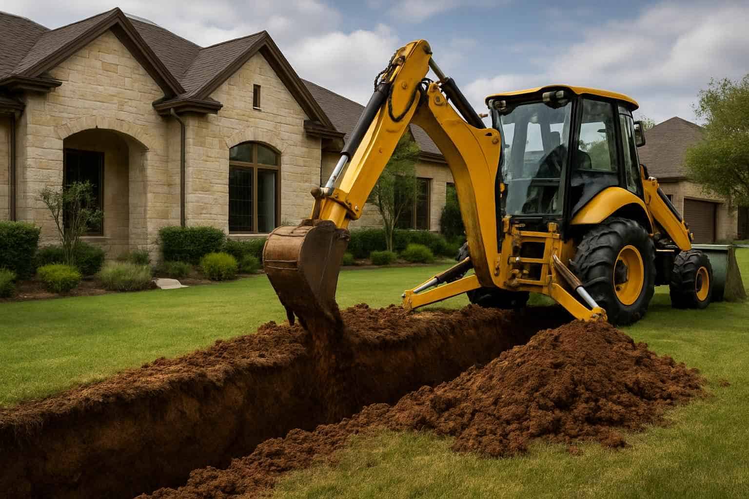 Residential Trench Digging Boerne Texas