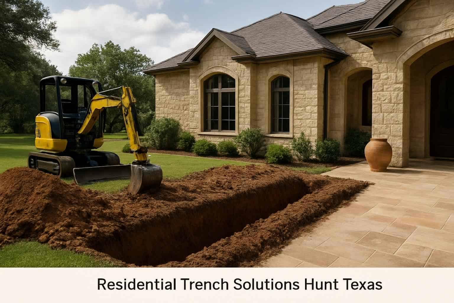 Residential Trench Solutions Hunt Texas