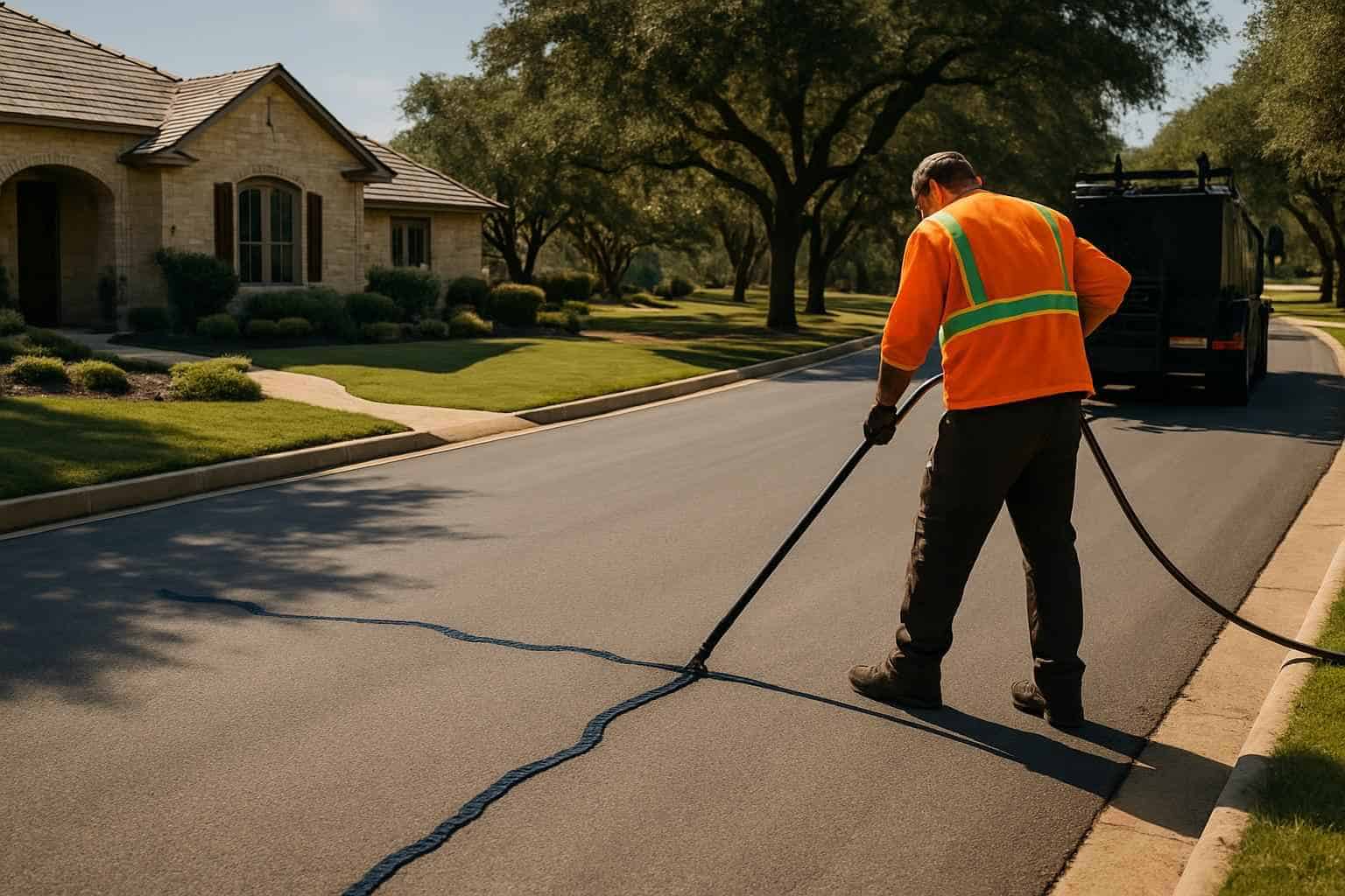 Road Crack Sealing Services in Kerrville Texas