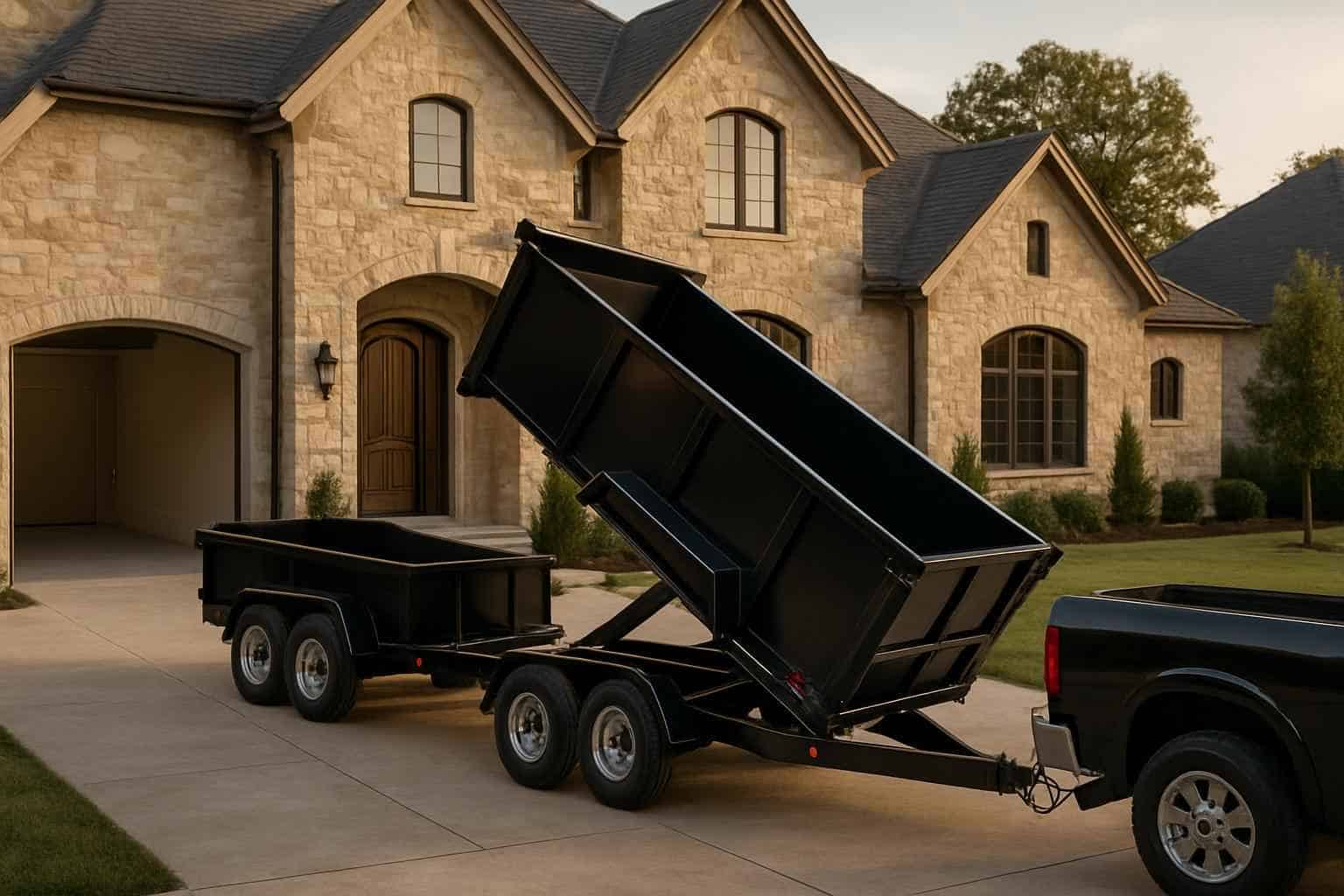 Roll Off Dumpster Trailer Delivery Bandera