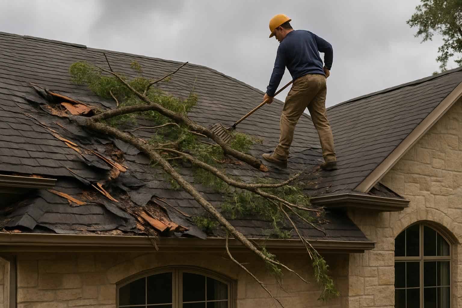 Storm-Damaged Roof Cleanup Services in Kerrville Texas