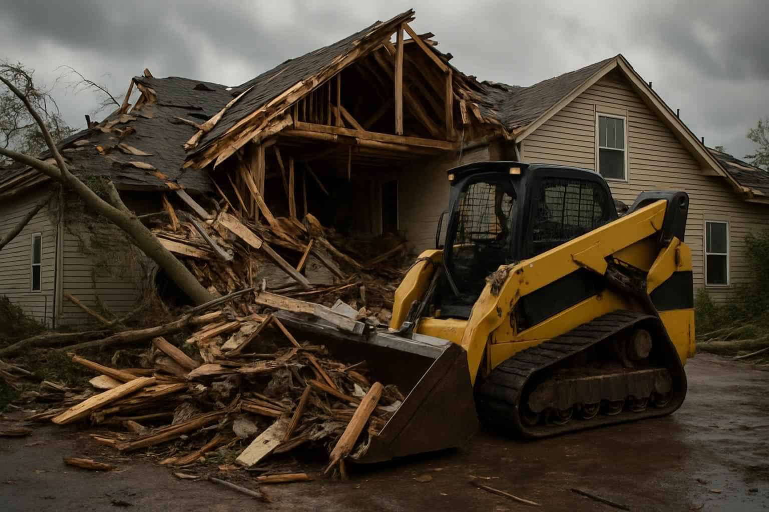 Storm-Damaged Structure Clearing Service