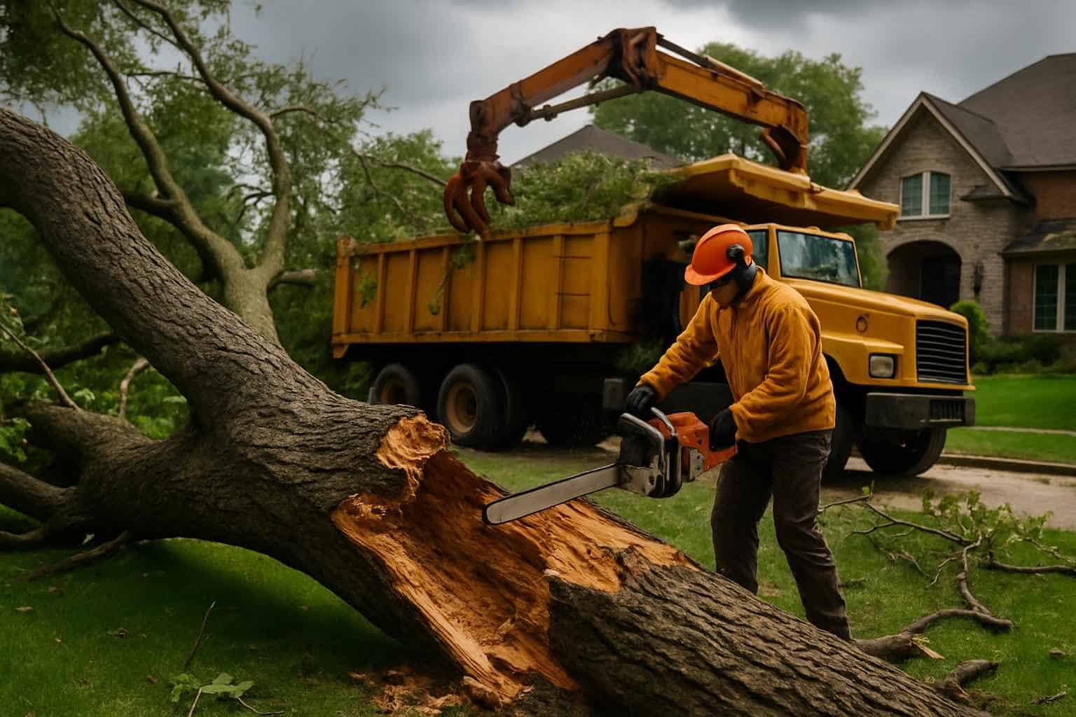 Storm Damaged Tree Removal Service
