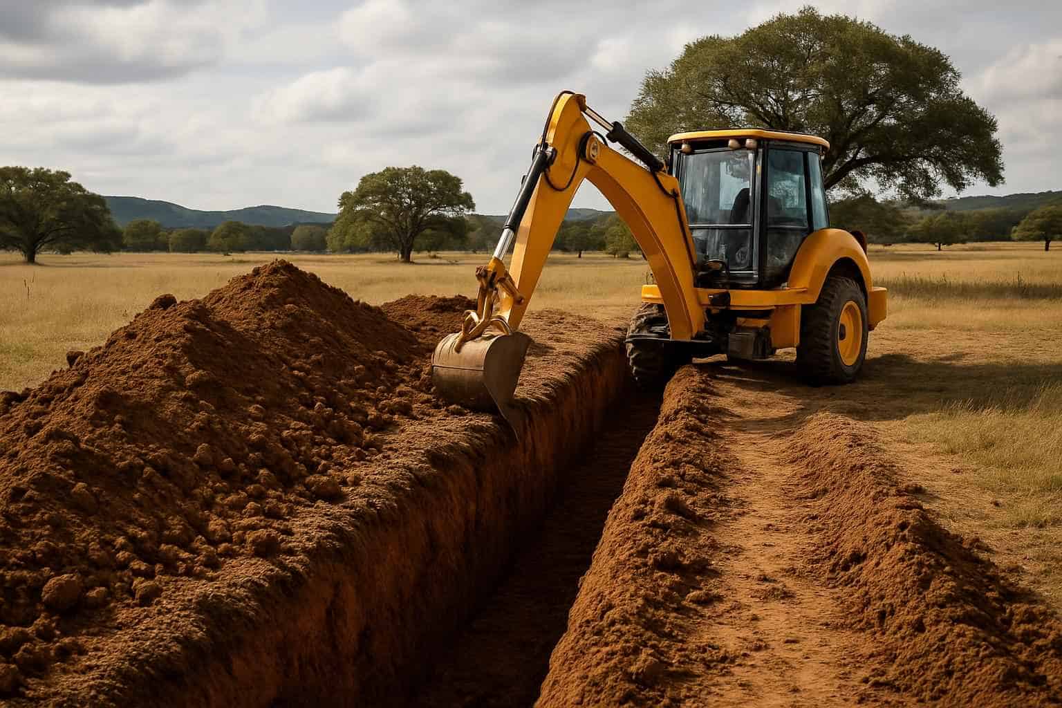 Trench Digging Contractors in Center Point Texas