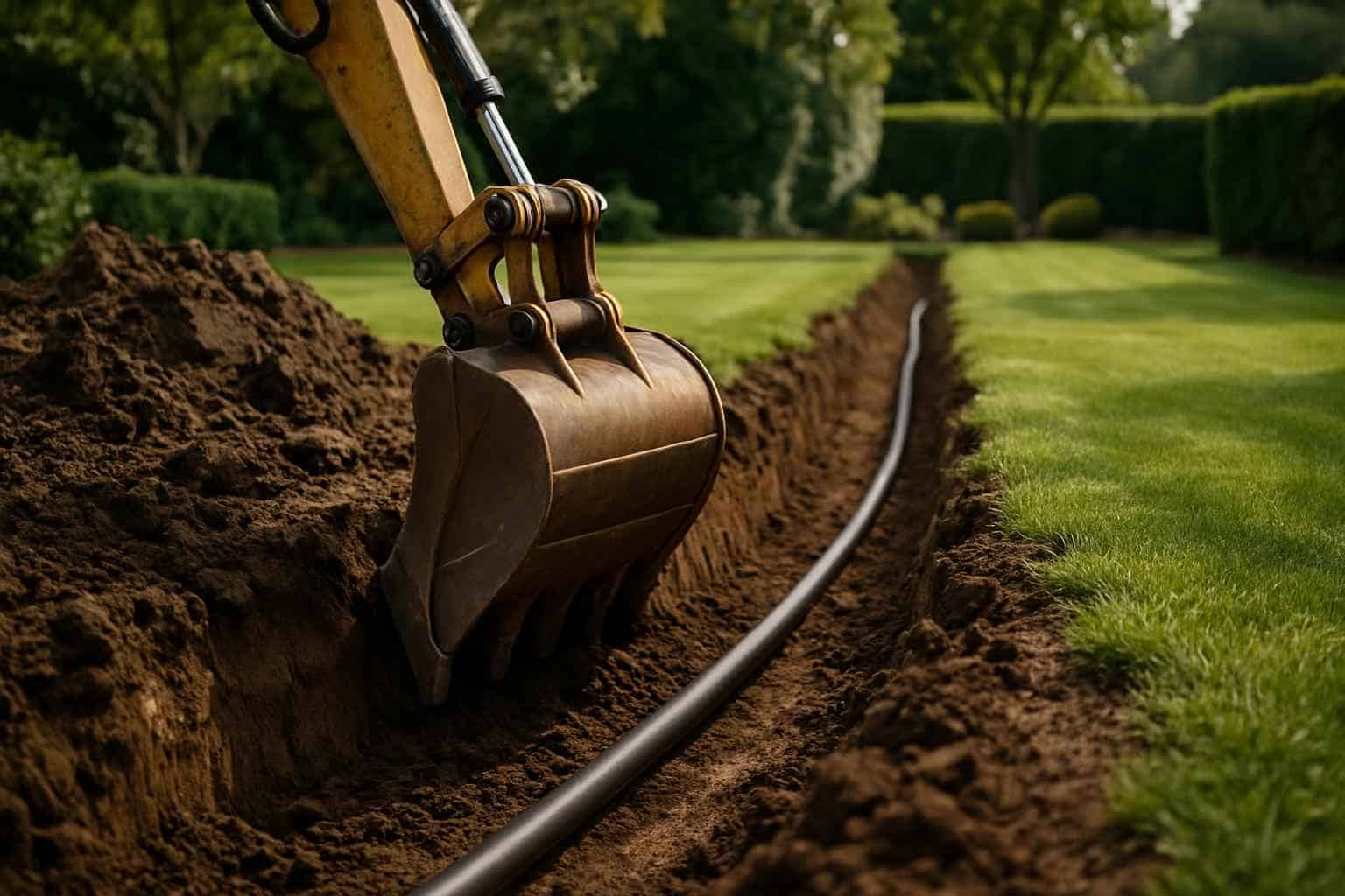 Trench Digging for Irrigation Center Point TX
