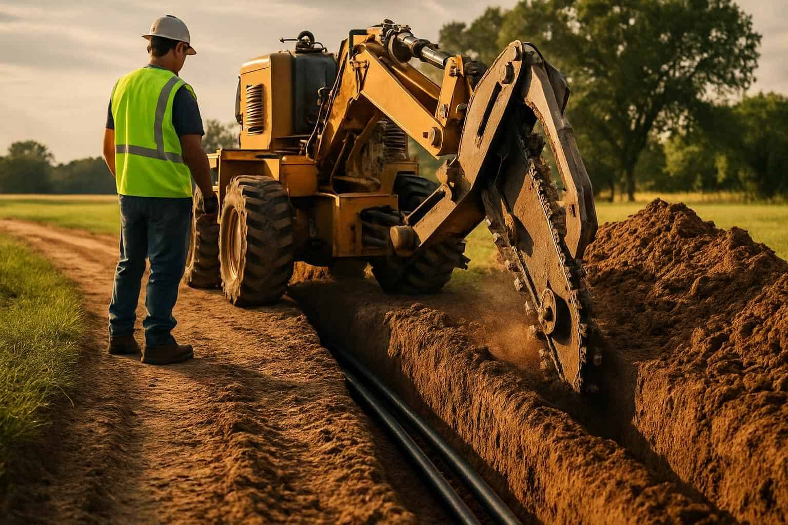 Utility Line Trenching Experts Hunt Texas